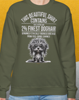 This Beautiful Shirt Contains Finest Dog Hair, Volume 3, Unisex Sweatshirt-lustiger Spruch auf bequemen Shirt für Hundeliebhaber, Design by Dog Gang