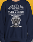 This Beautiful Shirt Contains Finest Dog Hair, Volume 3, Unisex Sweatshirt-originelles und witziges Shirt mit Hund, Design by Dog Gang