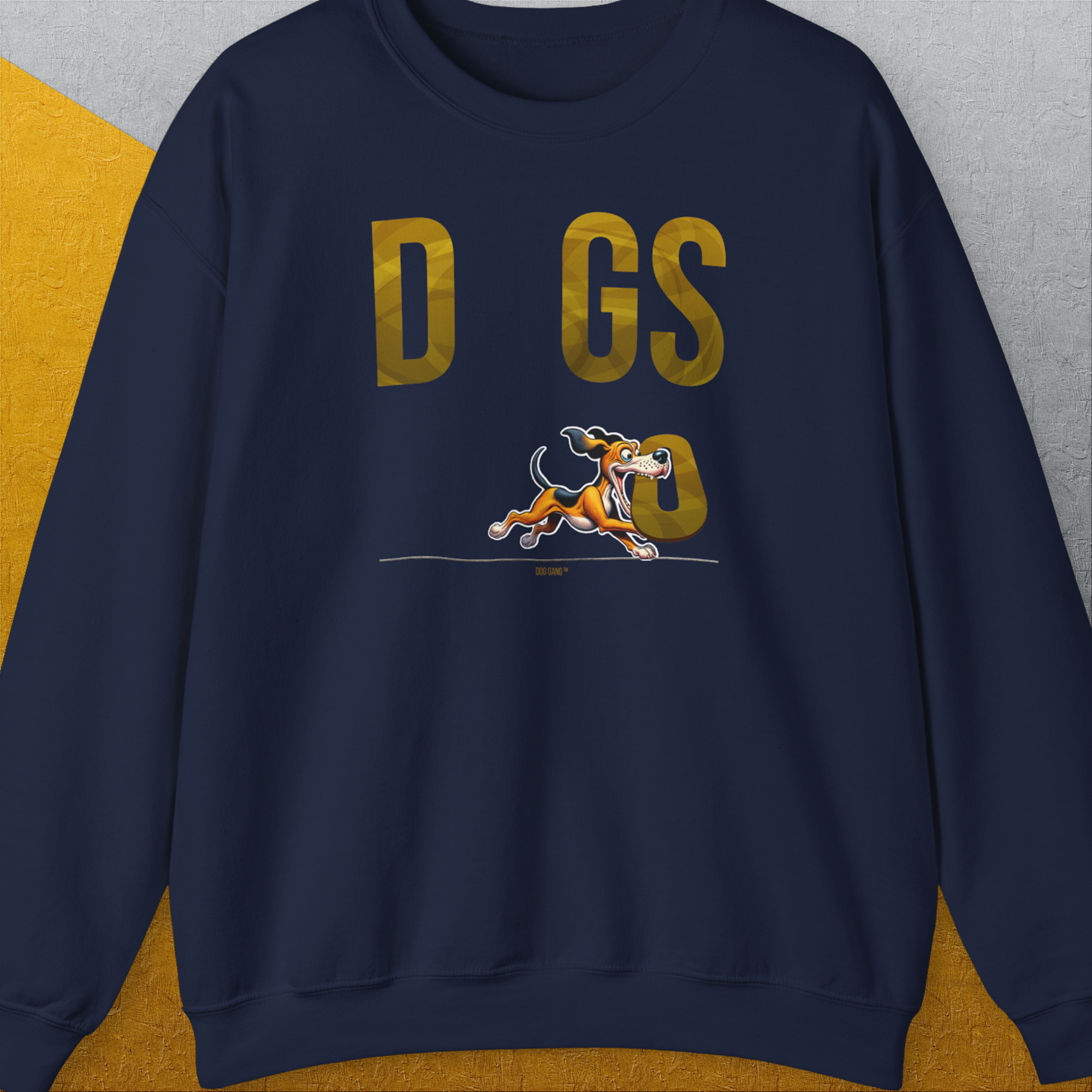 DOGS Series (D-GS), Volume 1, Unisex Sweatshirt-Navy, Design by Dog Gang