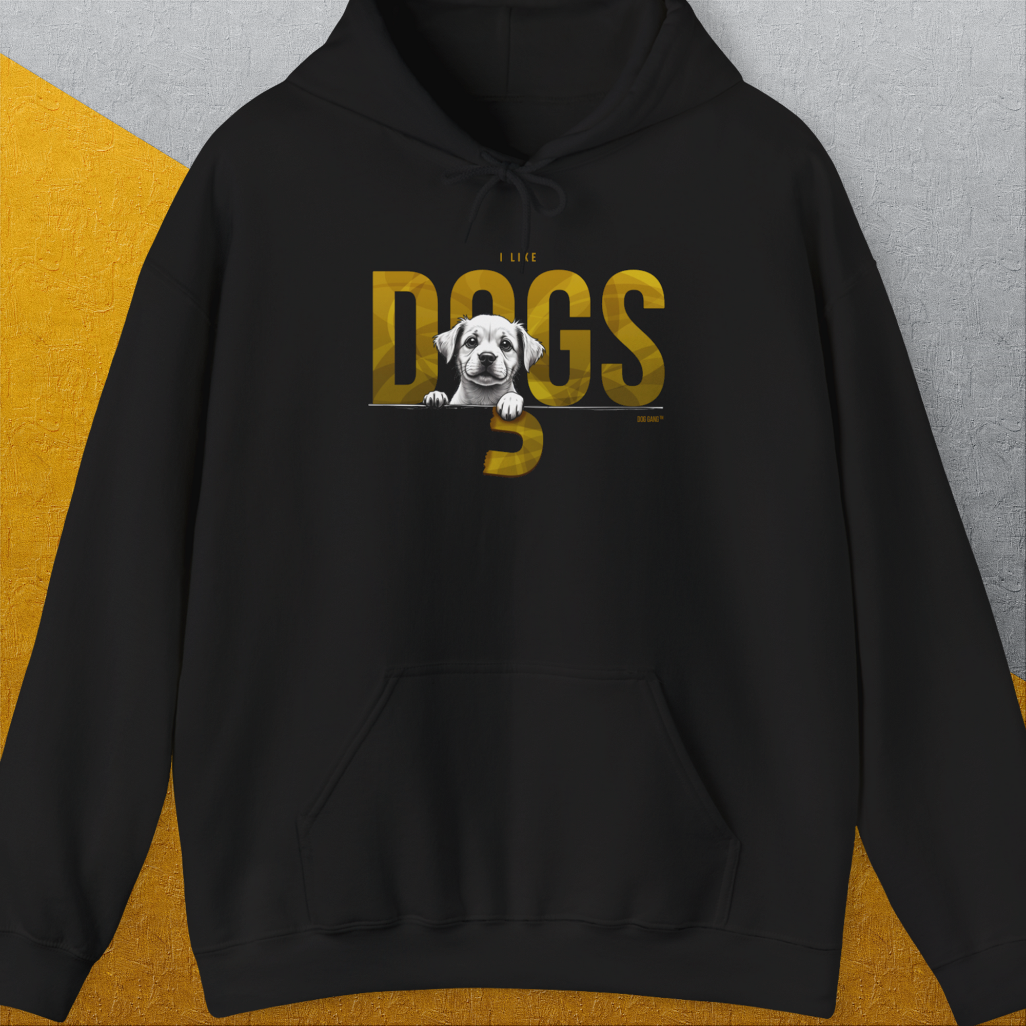 DOGS Series (D-GS), Volume 3, Unisex Hoodie-Black, Design by Dog Gang