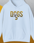 DOGS Series (D-GS), Volume 3, Unisex Hoodie-Light Blue, Design by Dog Gang