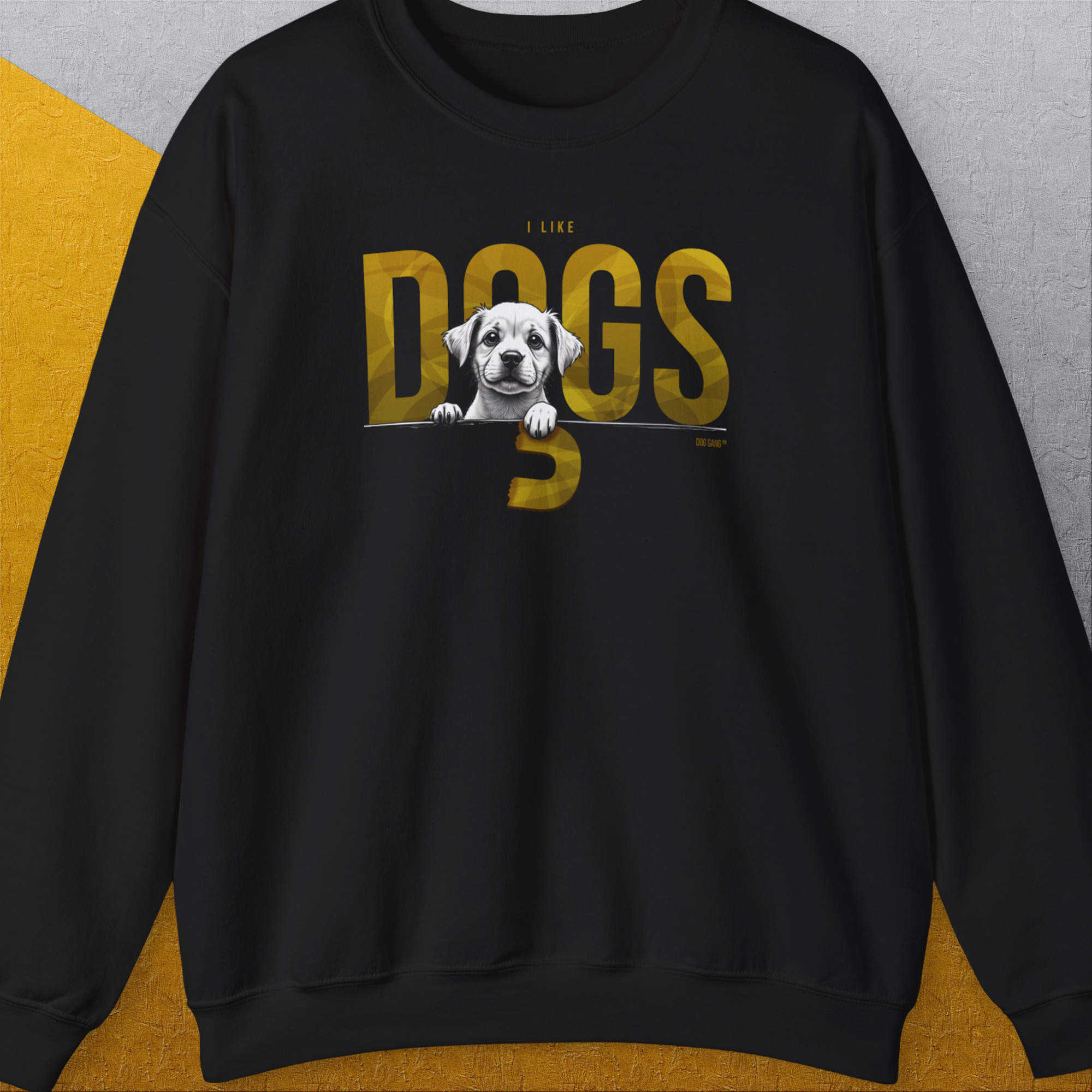 DOGS Series (D-GS), Volume 3, Unisex Sweatshirt-Black, Design by Dog Gang