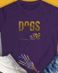 with a funny dog ​​stealing the letter "o" from the word "Dogs" from the DOGS series (D-GS), volume 1. Perfect for dog lovers. From the Swiss design label Dog Gang.