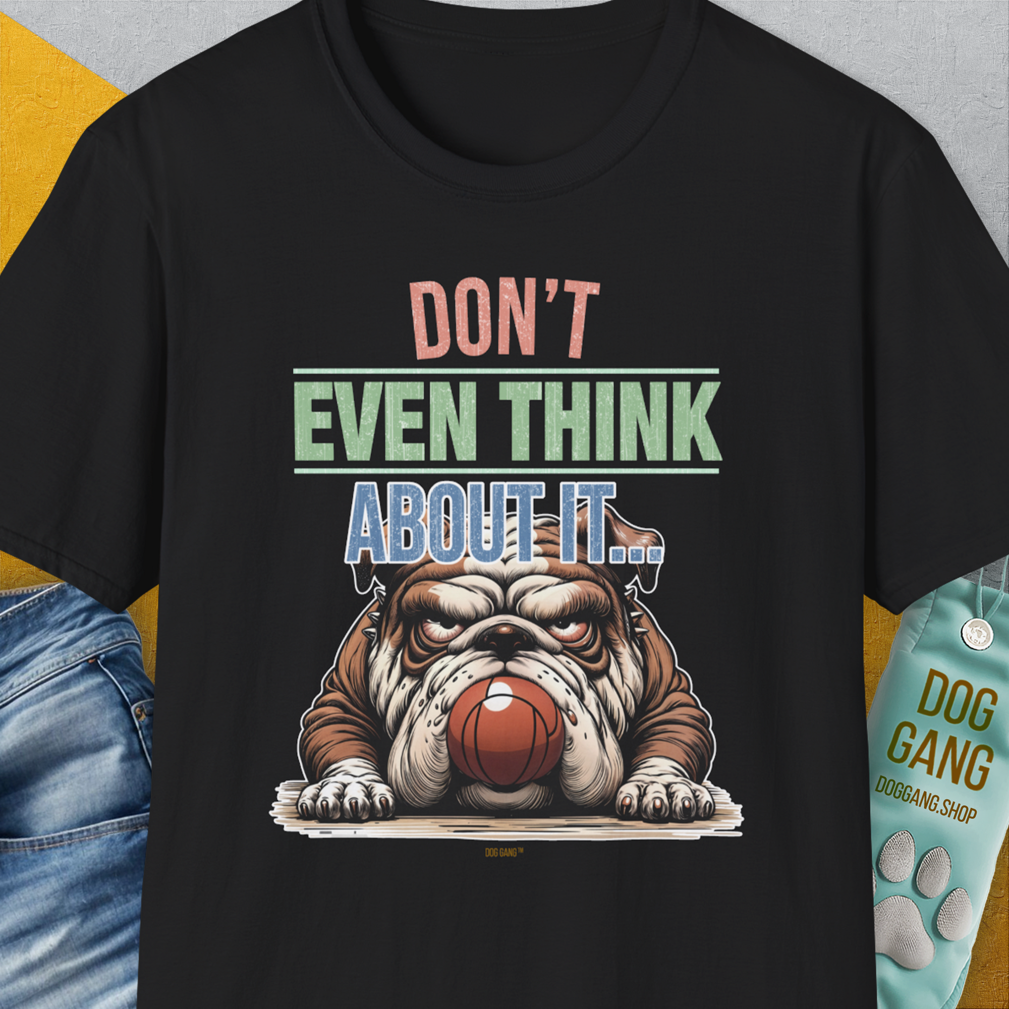 Don't Even Think About It..., Volume 5, Unisex T-Shirt-Black, Design by Dog Gang