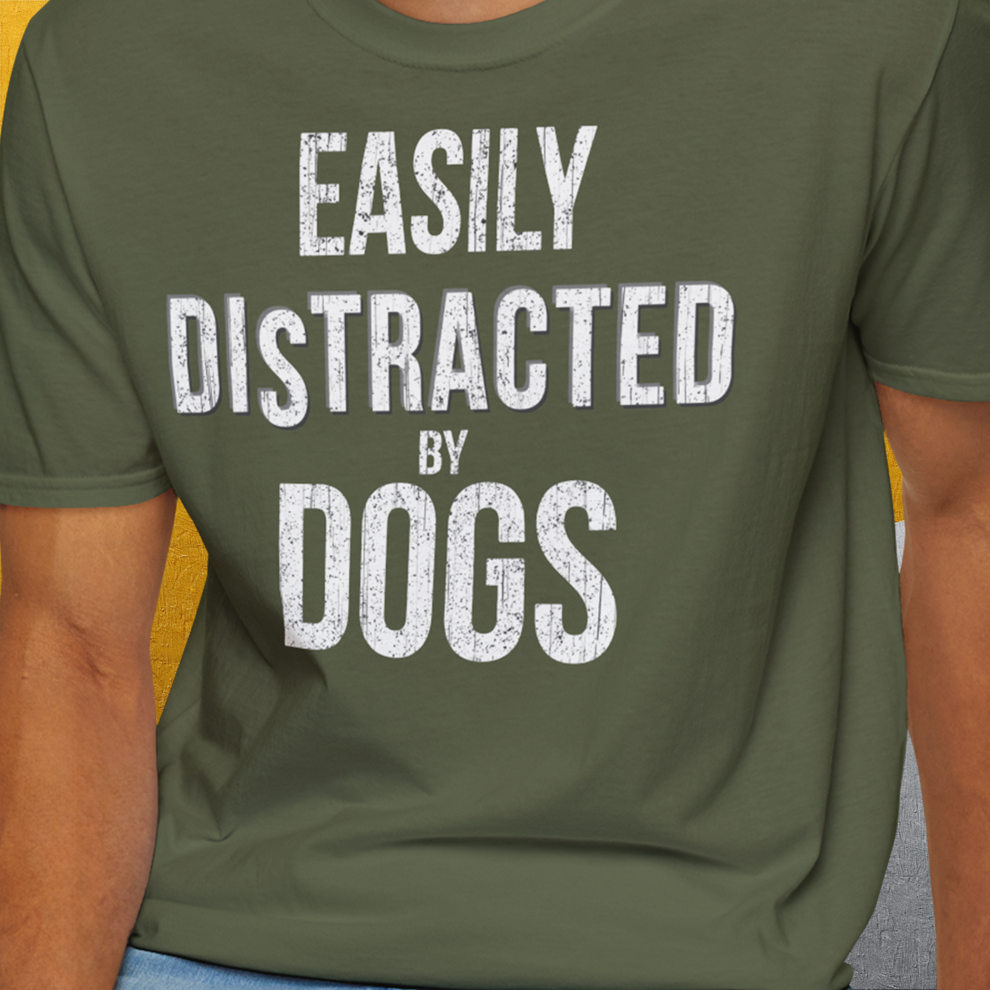 Easily Distracted By Dogs Series, Volume 4, Unisex T-Shirt-. A dog-themed Design from Dog Gang
