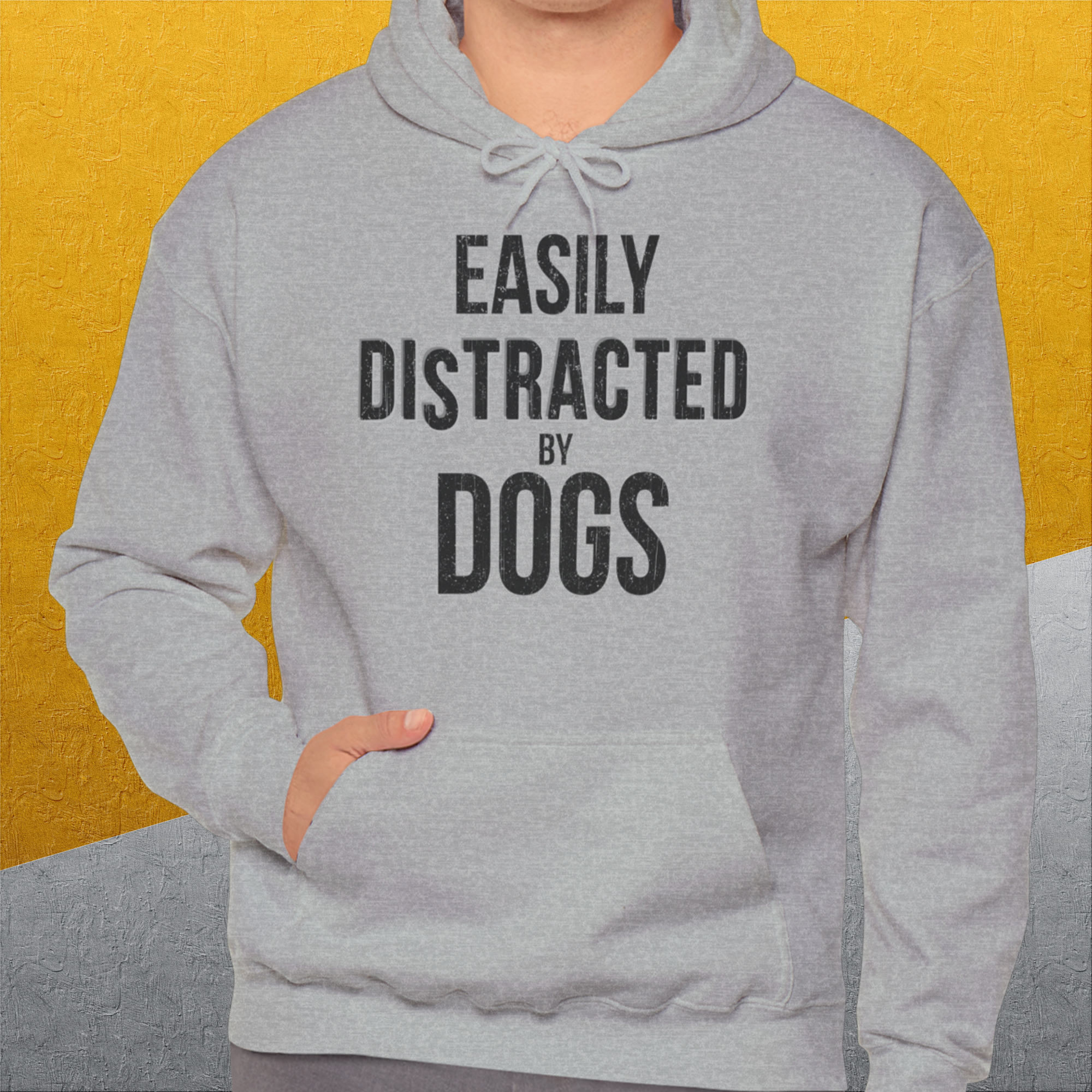 Easily Distracted By Dogs Series, Volume 4, Unisex Hoodie-. For dog lovers and dog owners. Design by Dog Gang