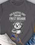 This Beautiful Shirt Contains Finest Dog Hair Of Exclusive Quality, Volume 1, Women's T-Shirt-Charcoal. A dog-themed Design from Dog Gang