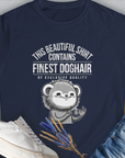 This Beautiful Shirt Contains Finest Dog Hair Of Exclusive Quality, Volume 2, Women's T-Shirt-Navy, a cool and stylish design with a funny saying from Dog Gang