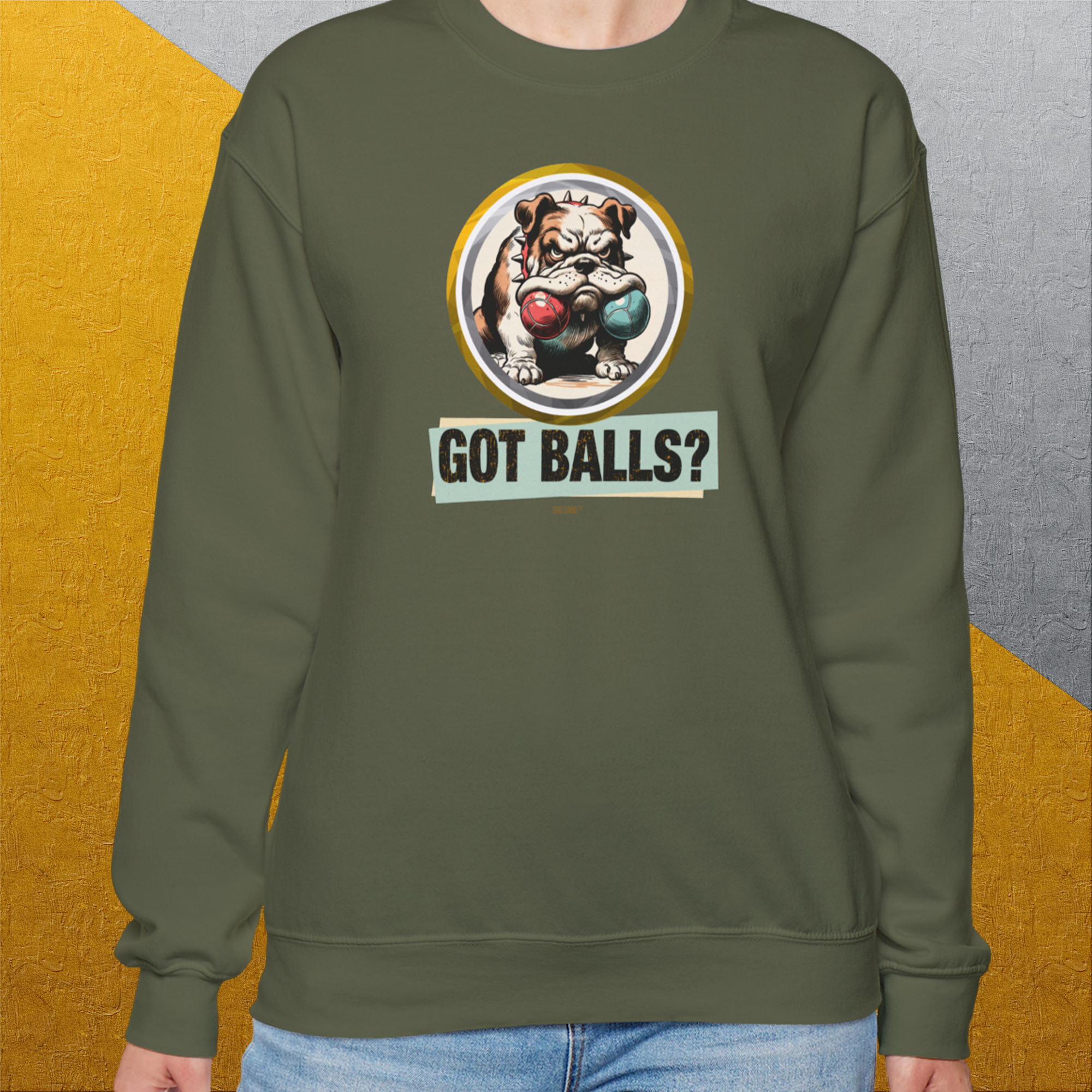Got Balls? Volume 1, Unisex Sweatshirt-, a fun and stylish sweatshirt design for dog lovers from Dog Gang