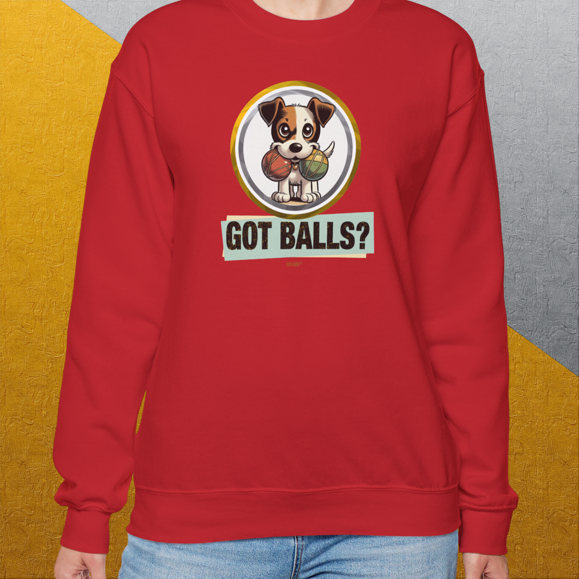 Got Balls? Volume 5, Unisex Sweatshirt-, Design by Dog Gang