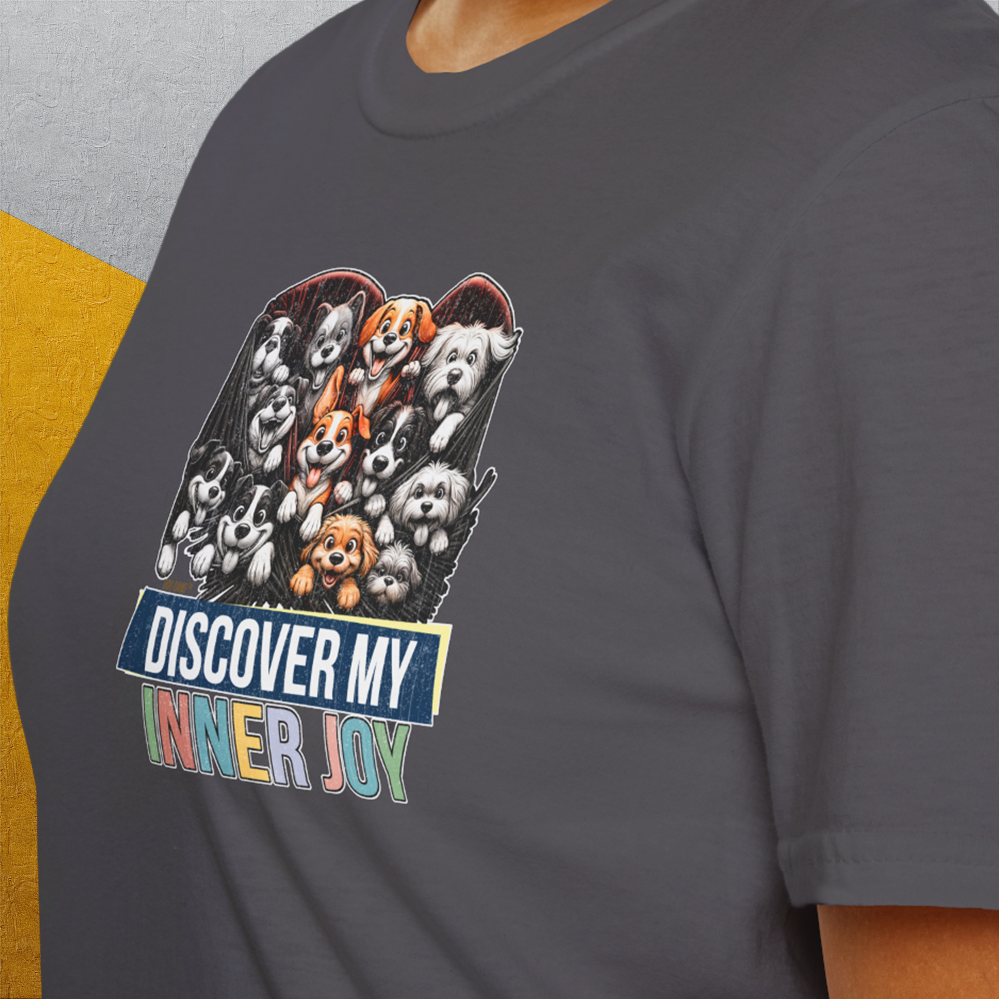My Heart Belong To Dogs (discover my inner joy), Volume 3, Unisex T-Shirt-, Design by Dog Gang