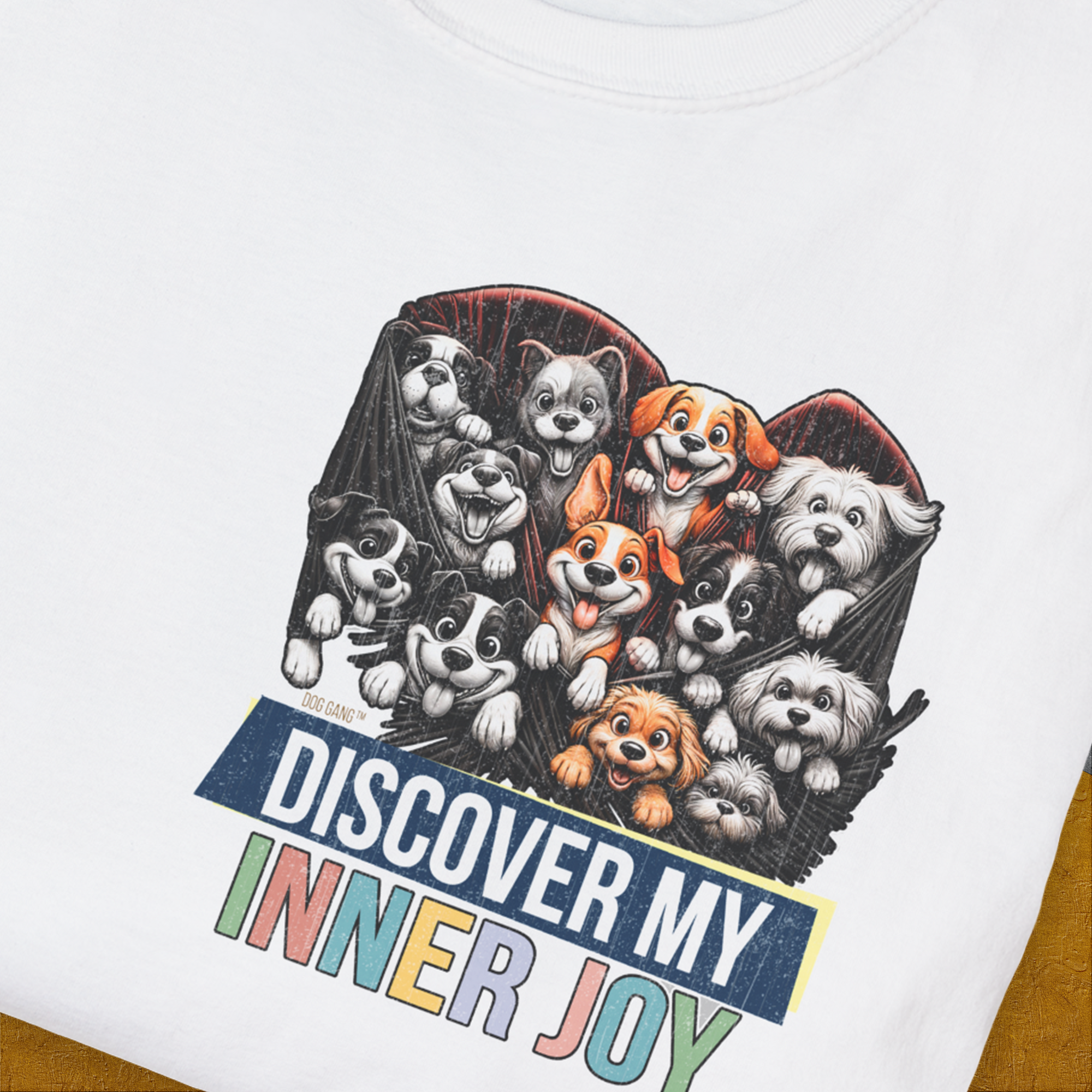 My Heart Belong To Dogs (discover my inner joy), Volume 3, Unisex T-Shirt-, a cool and stylish design with a funny saying from Dog Gang