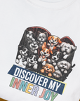 My Heart Belong To Dogs (discover my inner joy), Volume 3, Unisex T-Shirt-, a cool and stylish design with a funny saying from Dog Gang