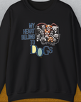 My Heart Belong To Dogs, Volume 1, Unisex Sweatshirt-Black, Design by Dog Gang