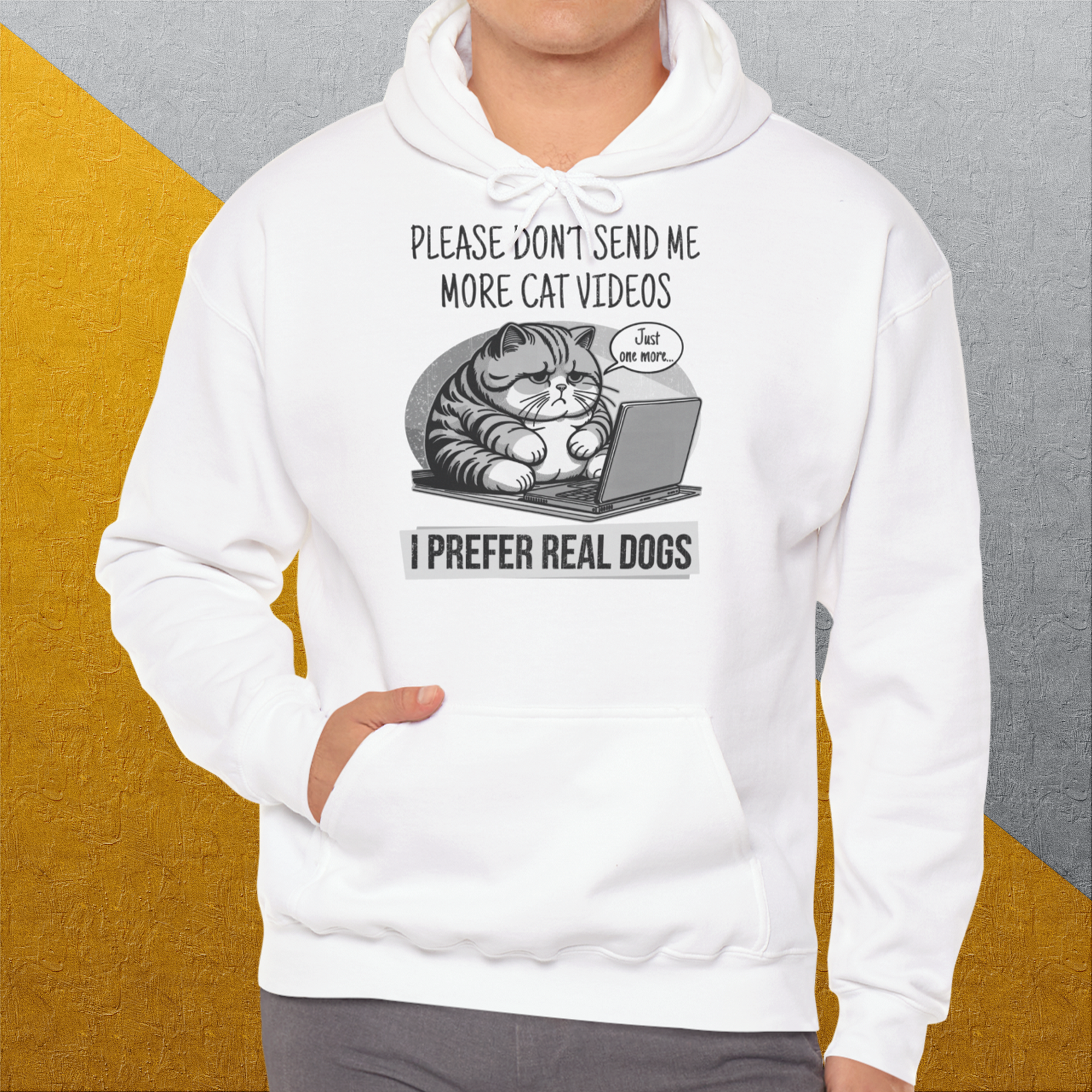 Cat Videos Series, Volume 1, Unisex Hoodie-lustiger Spruch auf bequemen Shirt für Hundeliebhaber, Design by Dog Gang