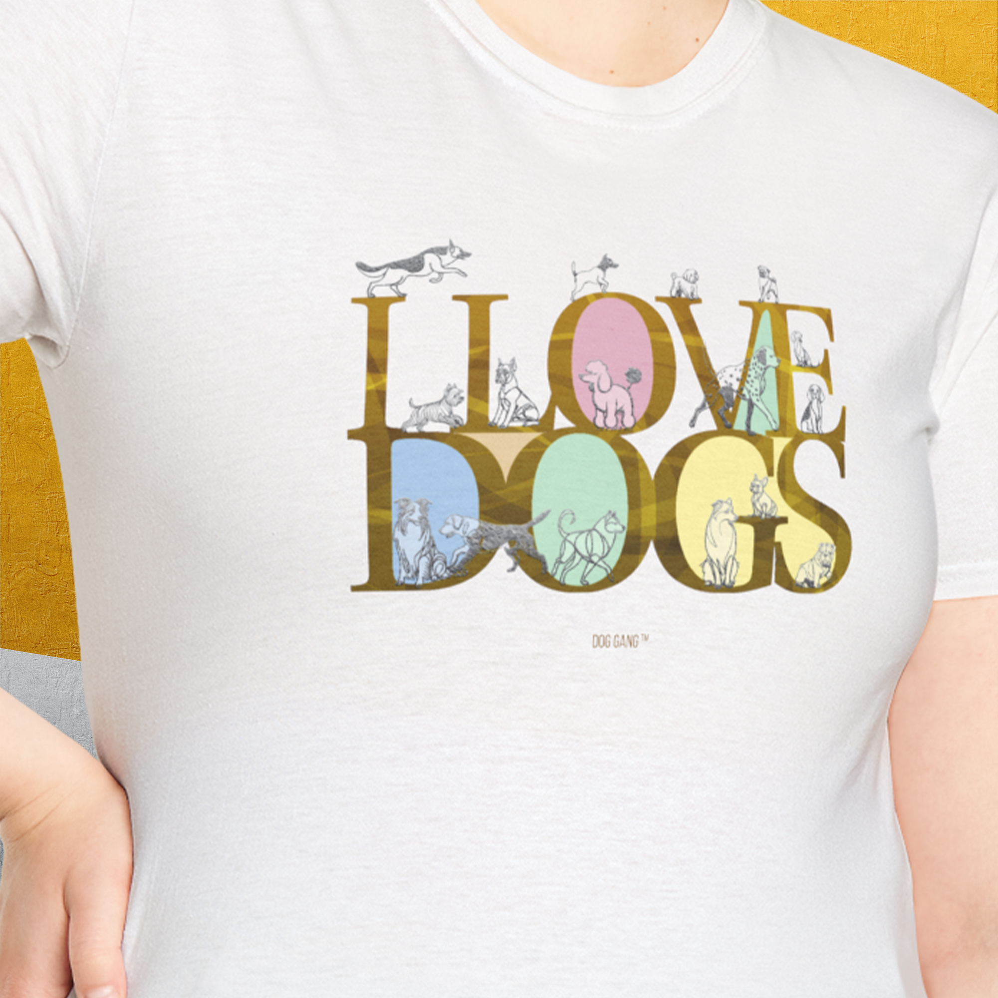 I Love Dogs - Series I, Volume 10, Unisex T-Shirt-, Design by Dog Gang