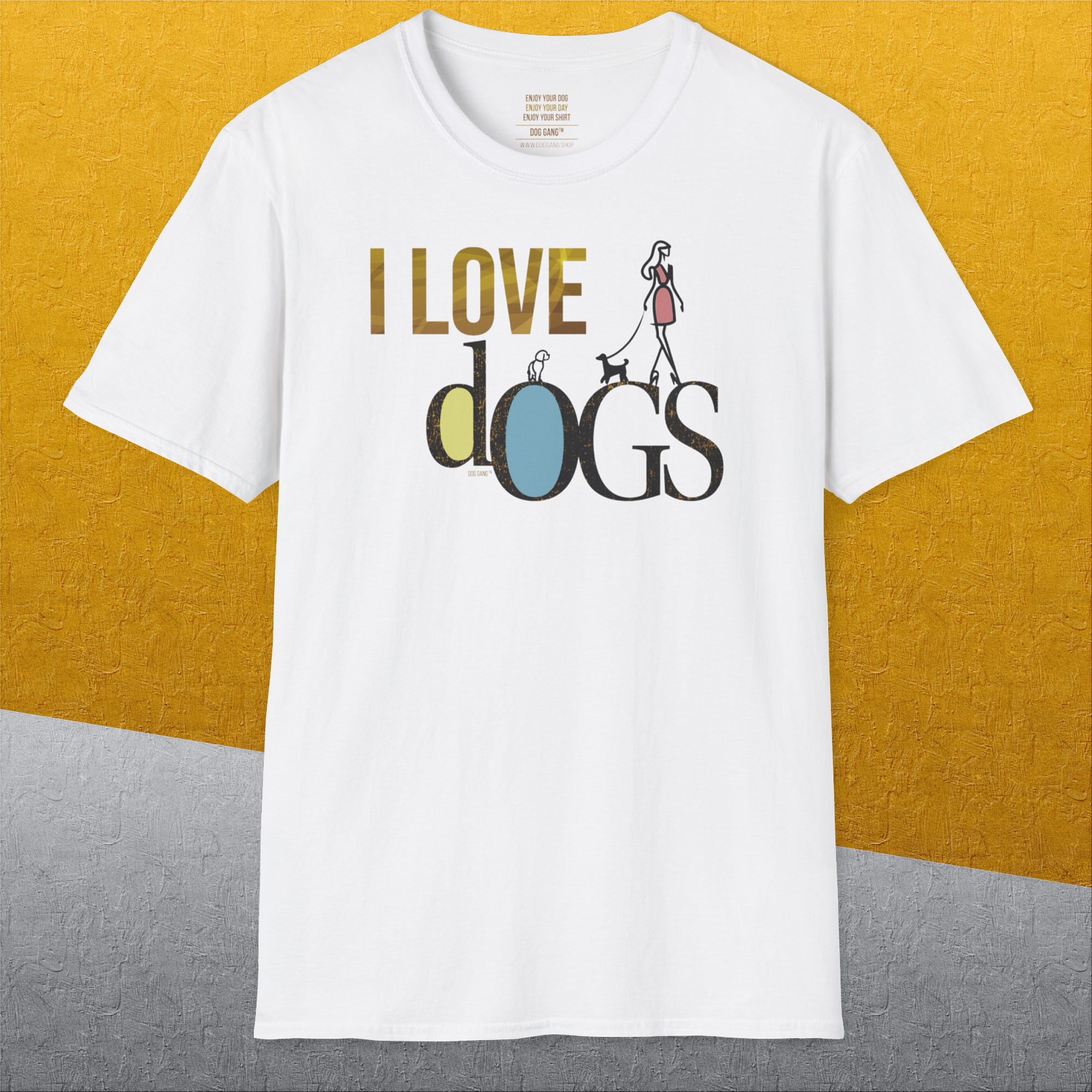 I Love Dogs - Series I, Volume 2, Unisex T-Shirt-. A dog-themed Design from Dog Gang