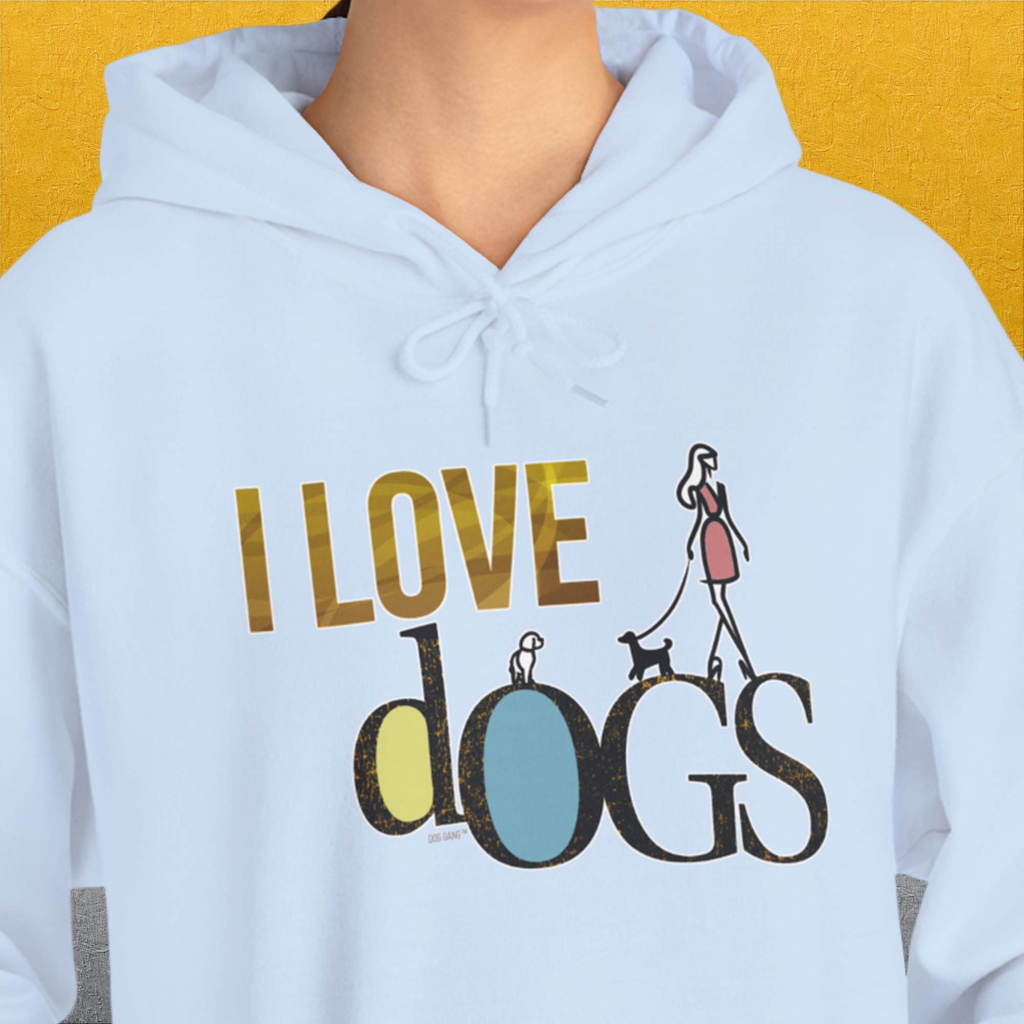 I Love Dogs - Series I, Volume 2, Unisex Hoodie-, a cool and stylish design with a funny saying from Dog Gang