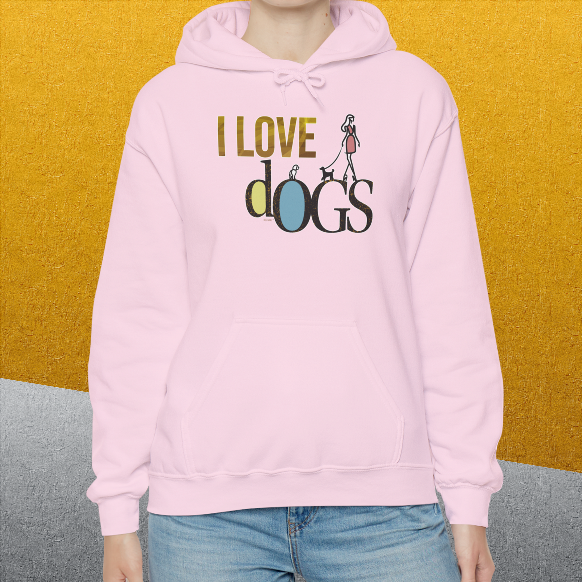 I Love Dogs - Series I, Volume 2, Unisex Hoodie-, a cool and stylish design with a funny saying from Dog Gang
