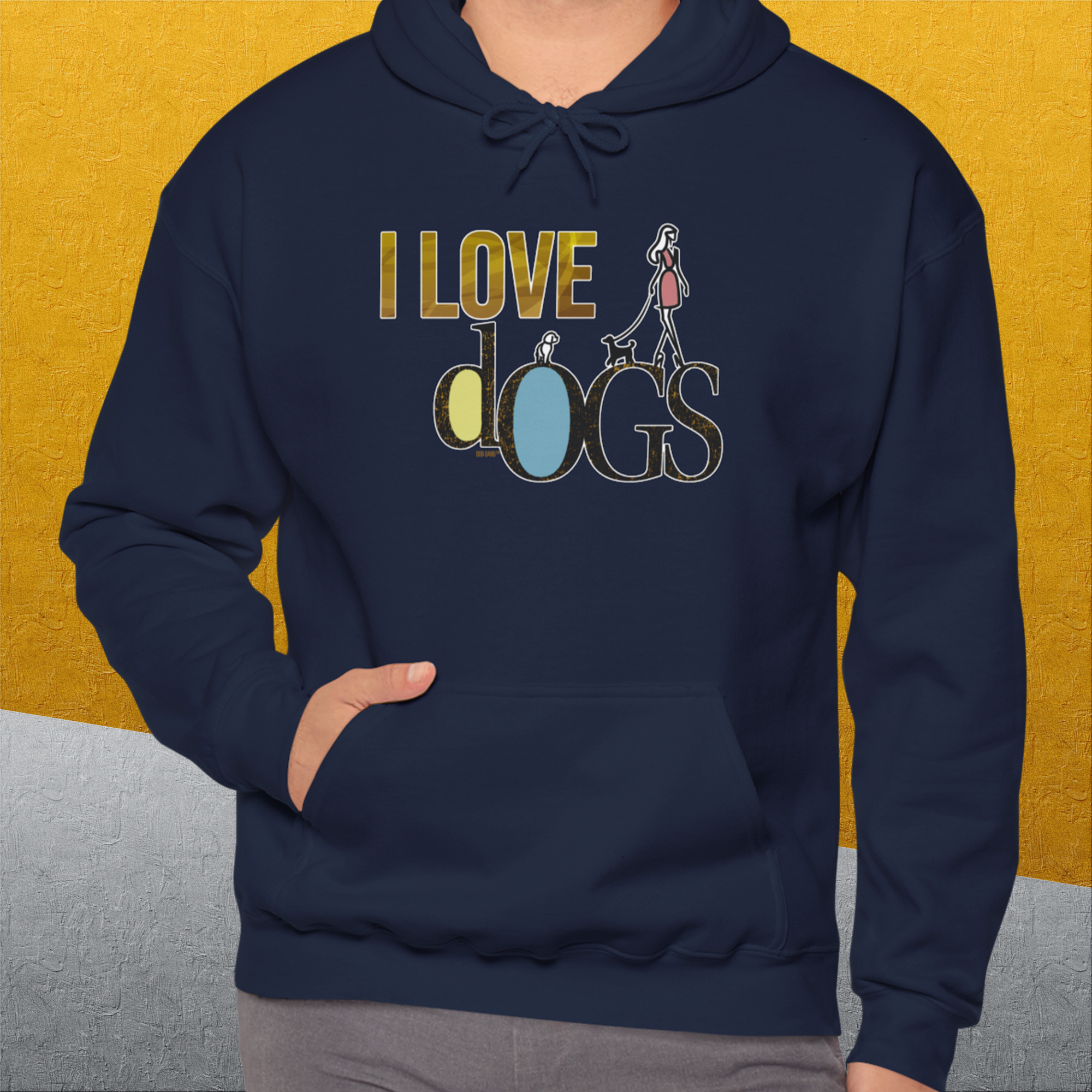 I Love Dogs - Series I, Volume 2, Unisex Hoodie-, Design by Dog Gang