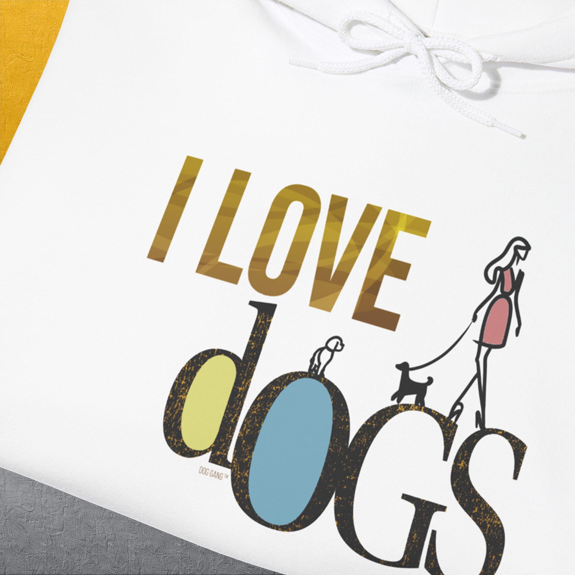 I Love Dogs - Series I, Volume 2, Unisex Hoodie-. For dog lovers and dog owners. Design by Dog Gang