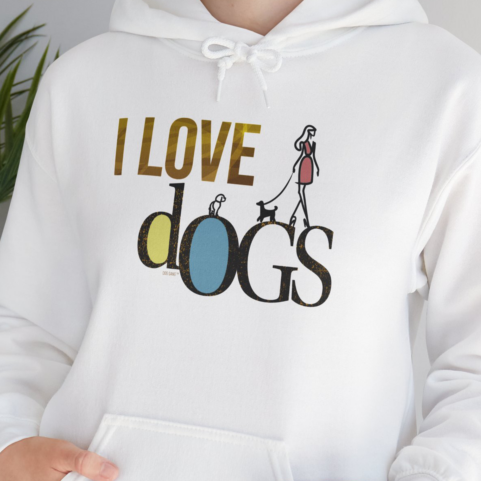 I Love Dogs - Series I, Volume 2, Unisex Hoodie-, a fun and stylish design for dog lovers from Dog Gang