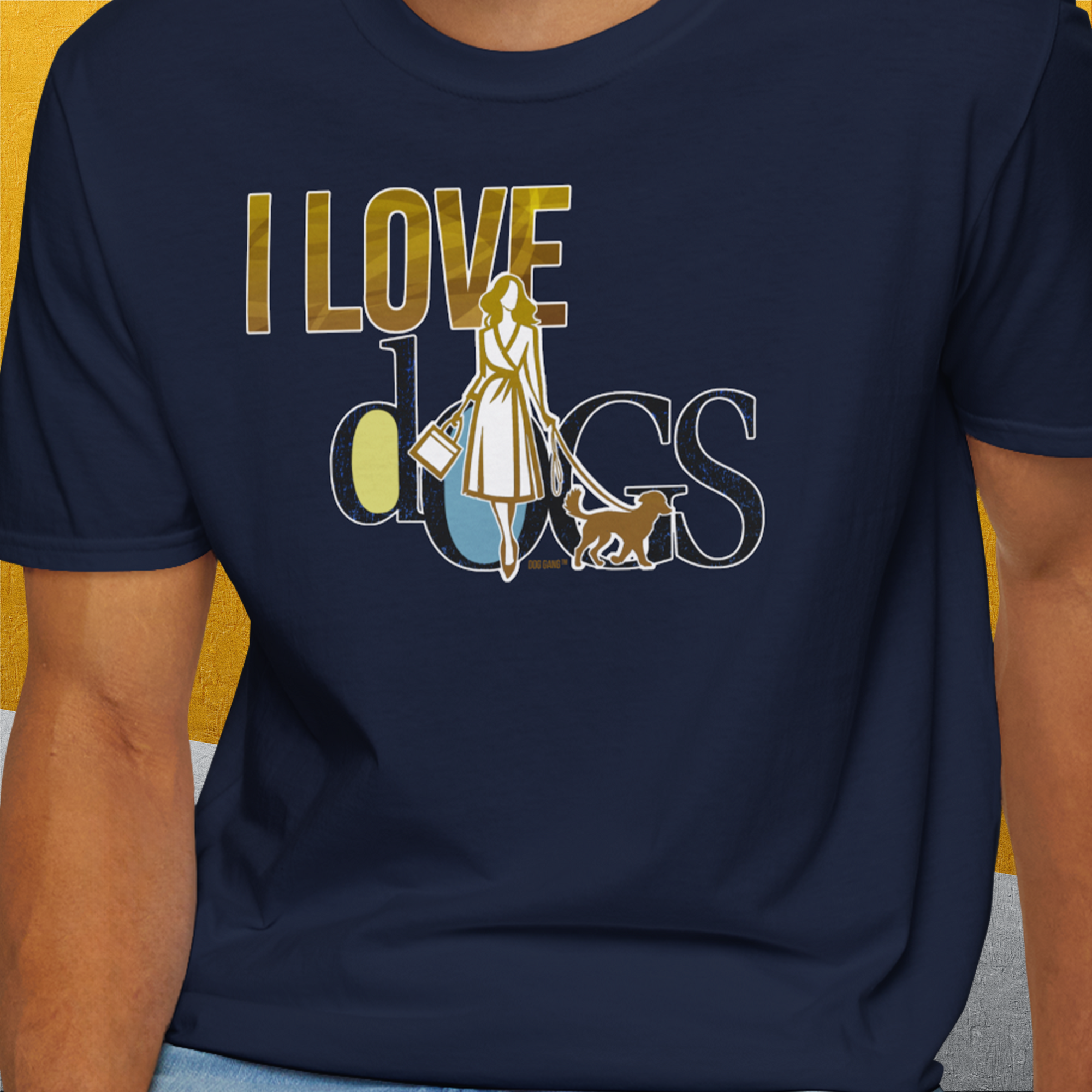 I Love Dogs - Series I, Volume 3, Unisex T-Shirt-. For dog lovers and dog owners. Design by Dog Gang