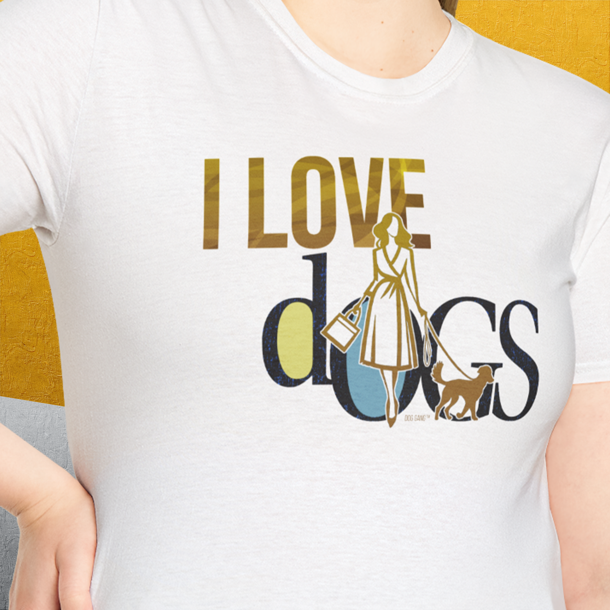 I Love Dogs - Series I, Volume 3, Unisex T-Shirt-. A perfect gift for dog lovers and dog owners. Design by Dog Gang