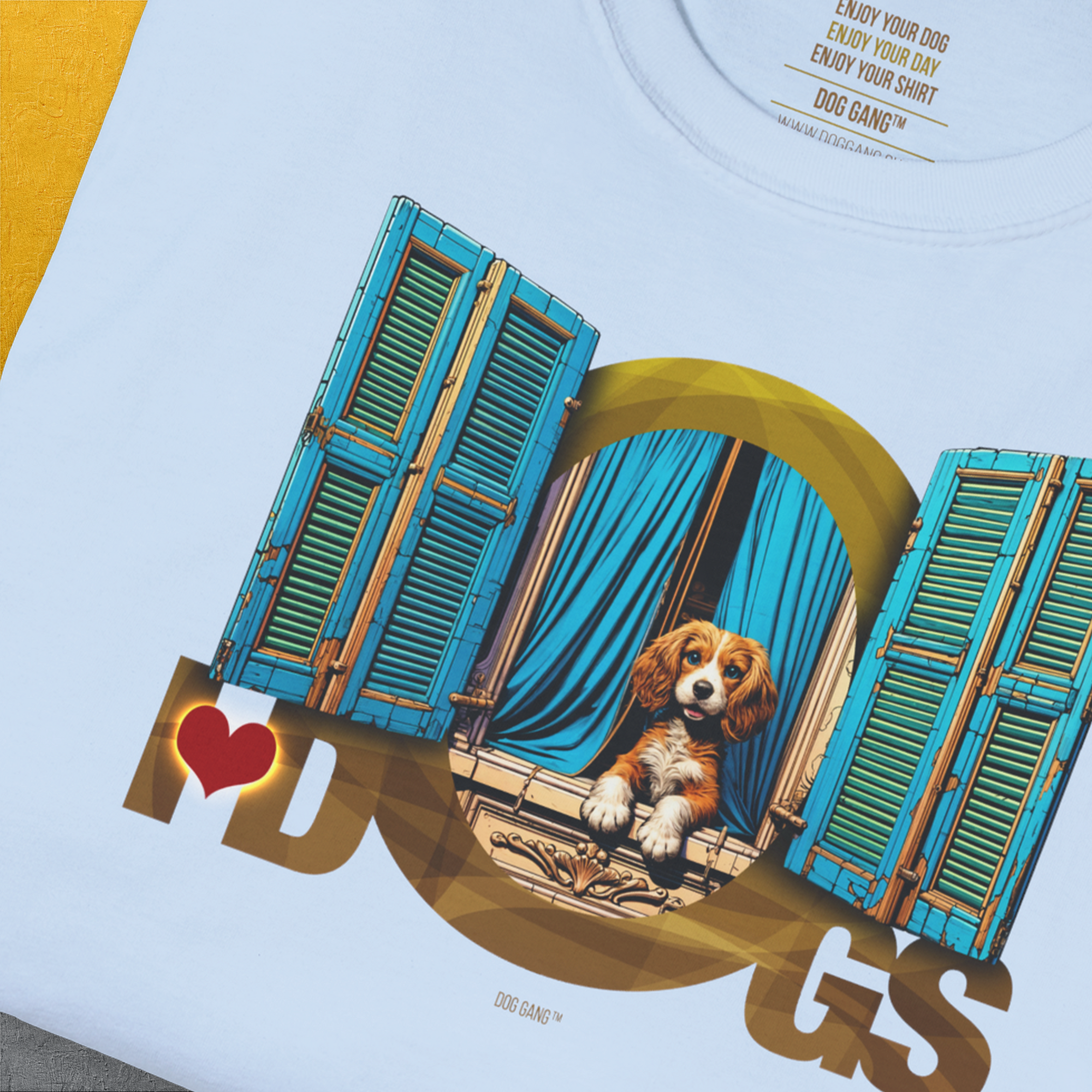 I Love Dogs - Series I, Volume 8, Unisex T-Shirt-, Design by Dog Gang