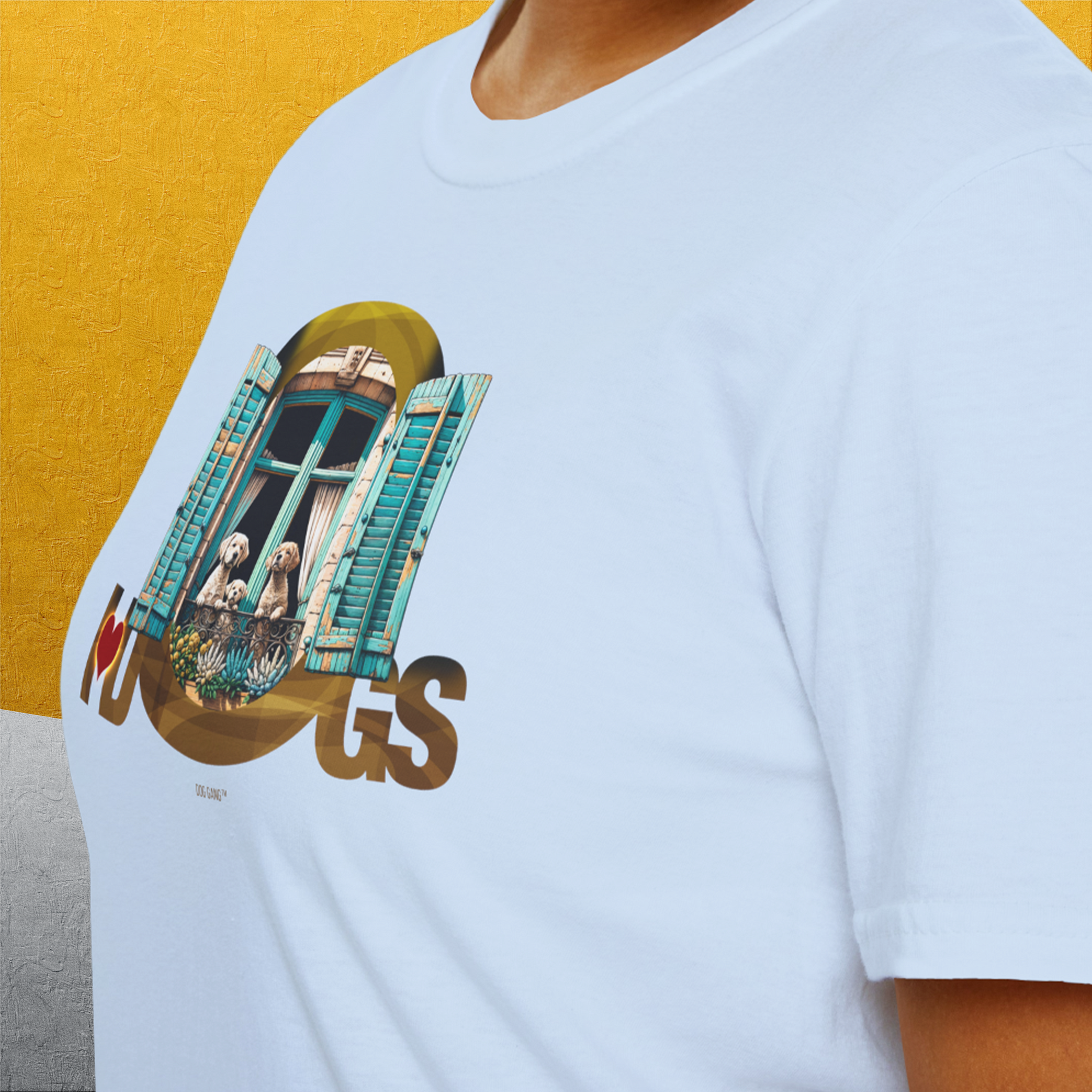 I Love Dogs - Series I, Volume 9, Unisex T-Shirt-. A perfect gift for dog lovers and dog owners. Design by Dog Gang