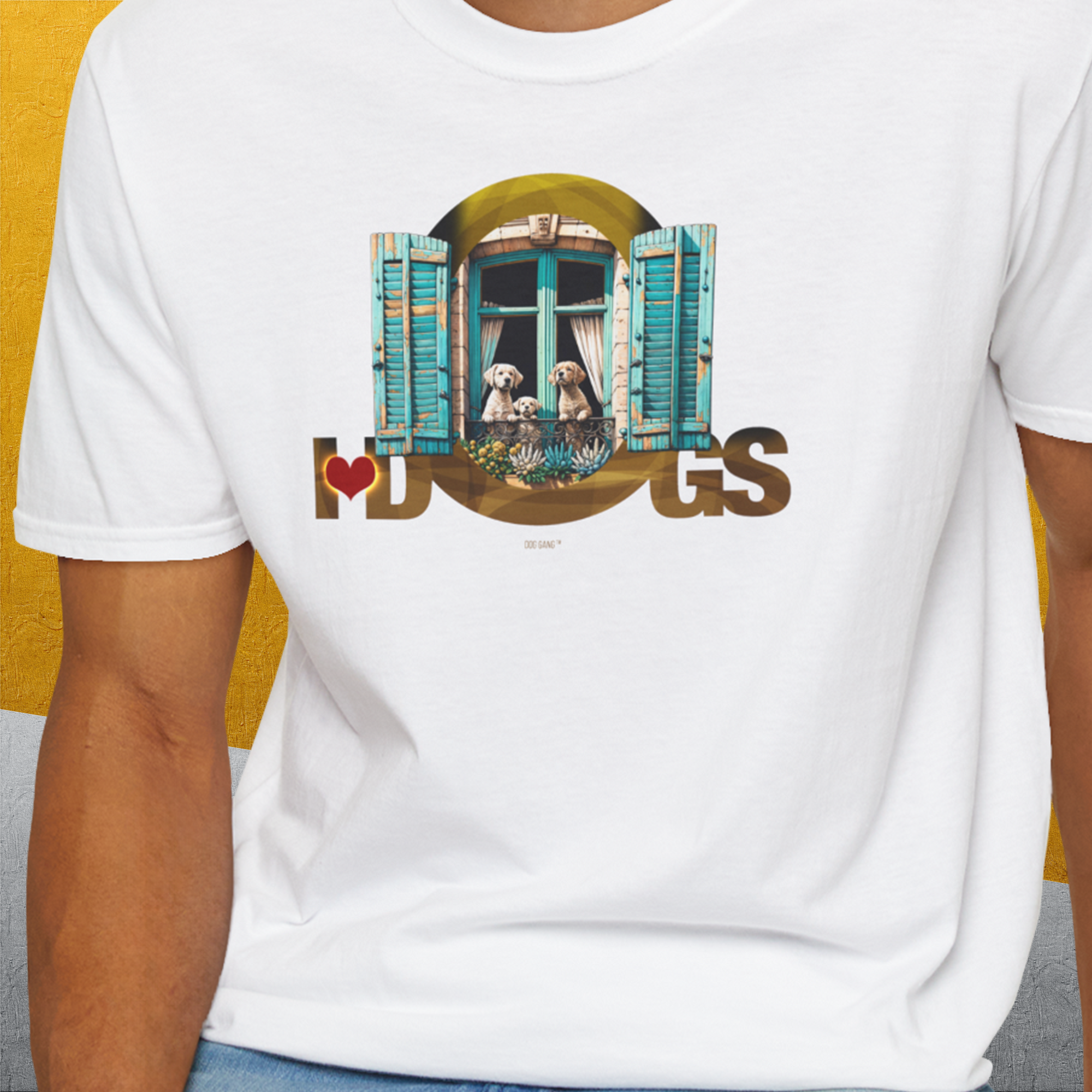 I Love Dogs - Series I, Volume 9, Unisex T-Shirt-. For dog lovers and dog owners. Design by Dog Gang