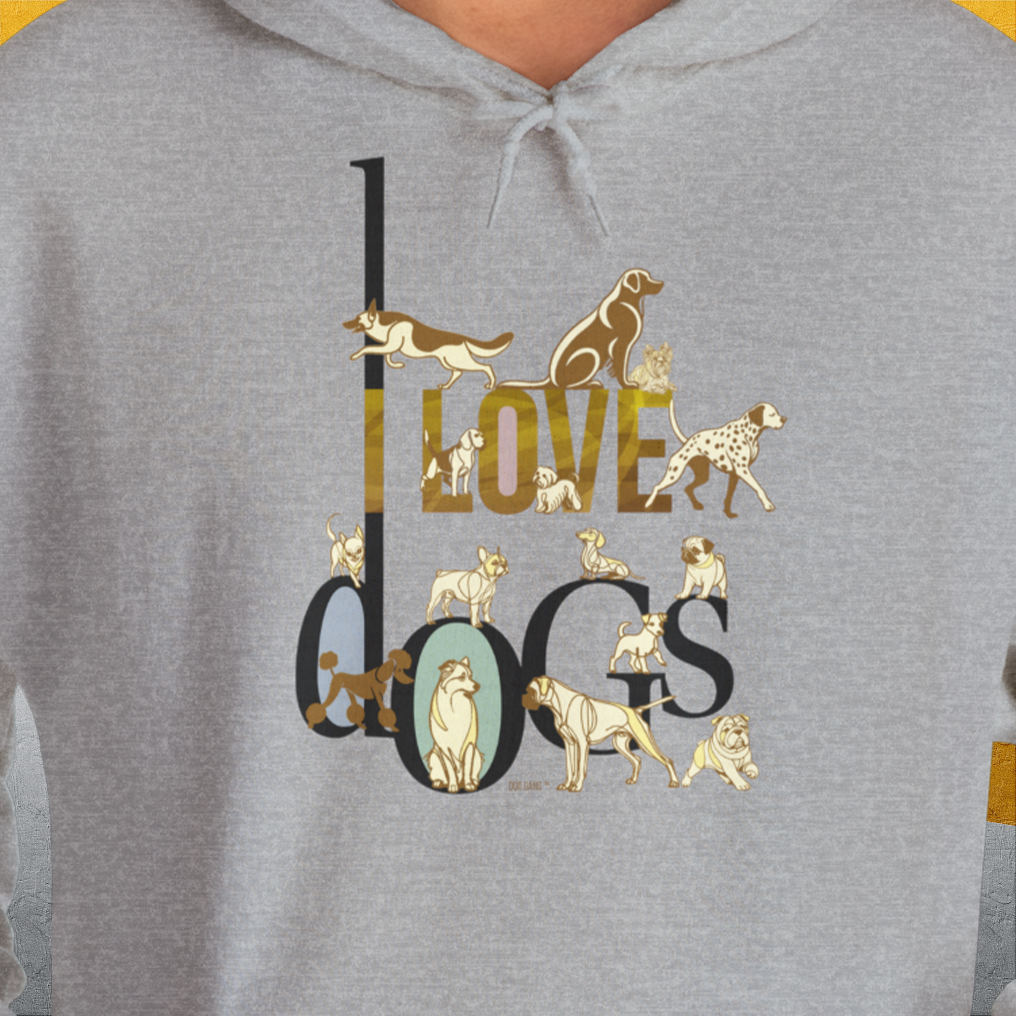 I Love Dogs - Series I, Volume 1, Unisex Hoodie-, Design by Dog Gang