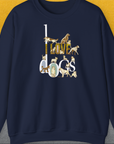 I Love Dogs - Series I, Volume 1, Unisex Sweatshirt-Navy, Design by Dog Gang
