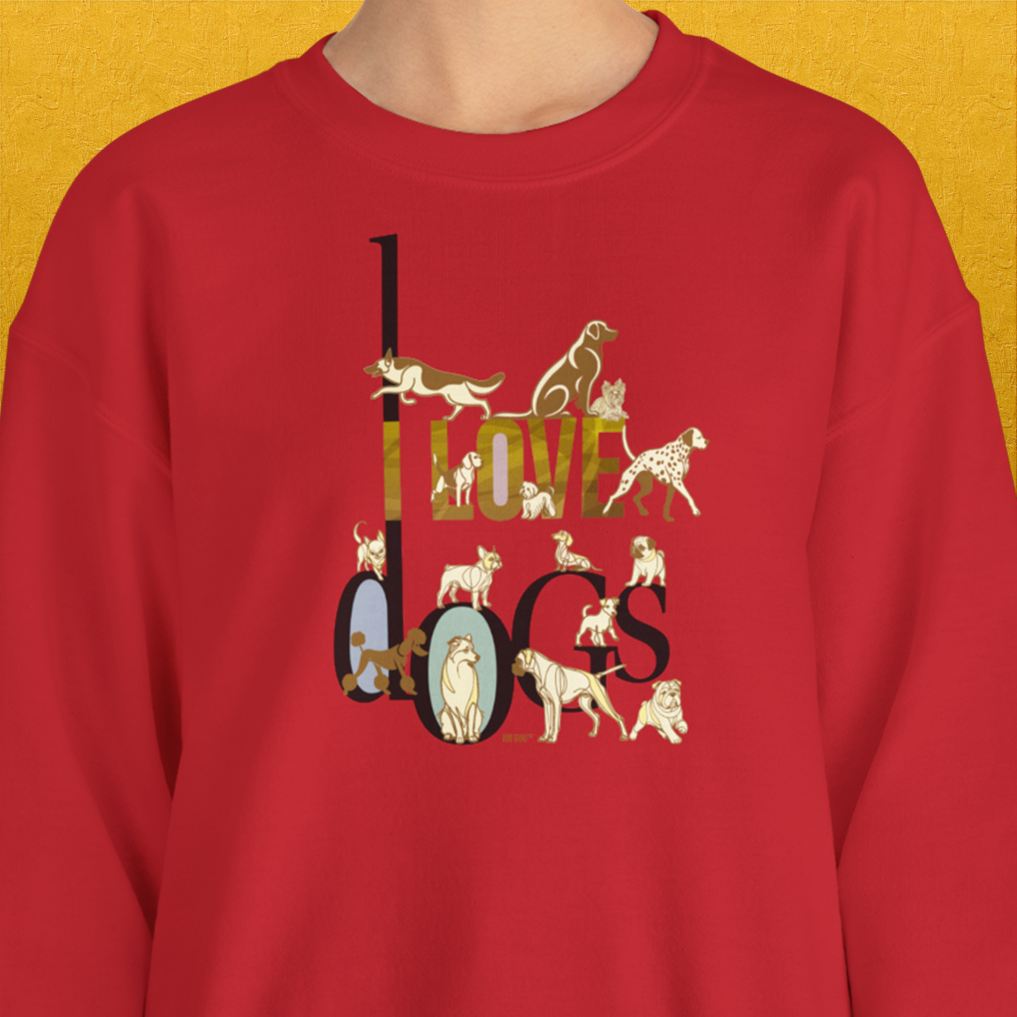 I Love Dogs - Series I, Volume 1, Unisex Sweatshirt-, Design by Dog Gang