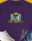 Our womens t-shirt features a cute dog design with two dogs and DOGS text in a window style. Volume 9 of the popular I LOVE DOGS 1-Series, designed by Dog Gang. 