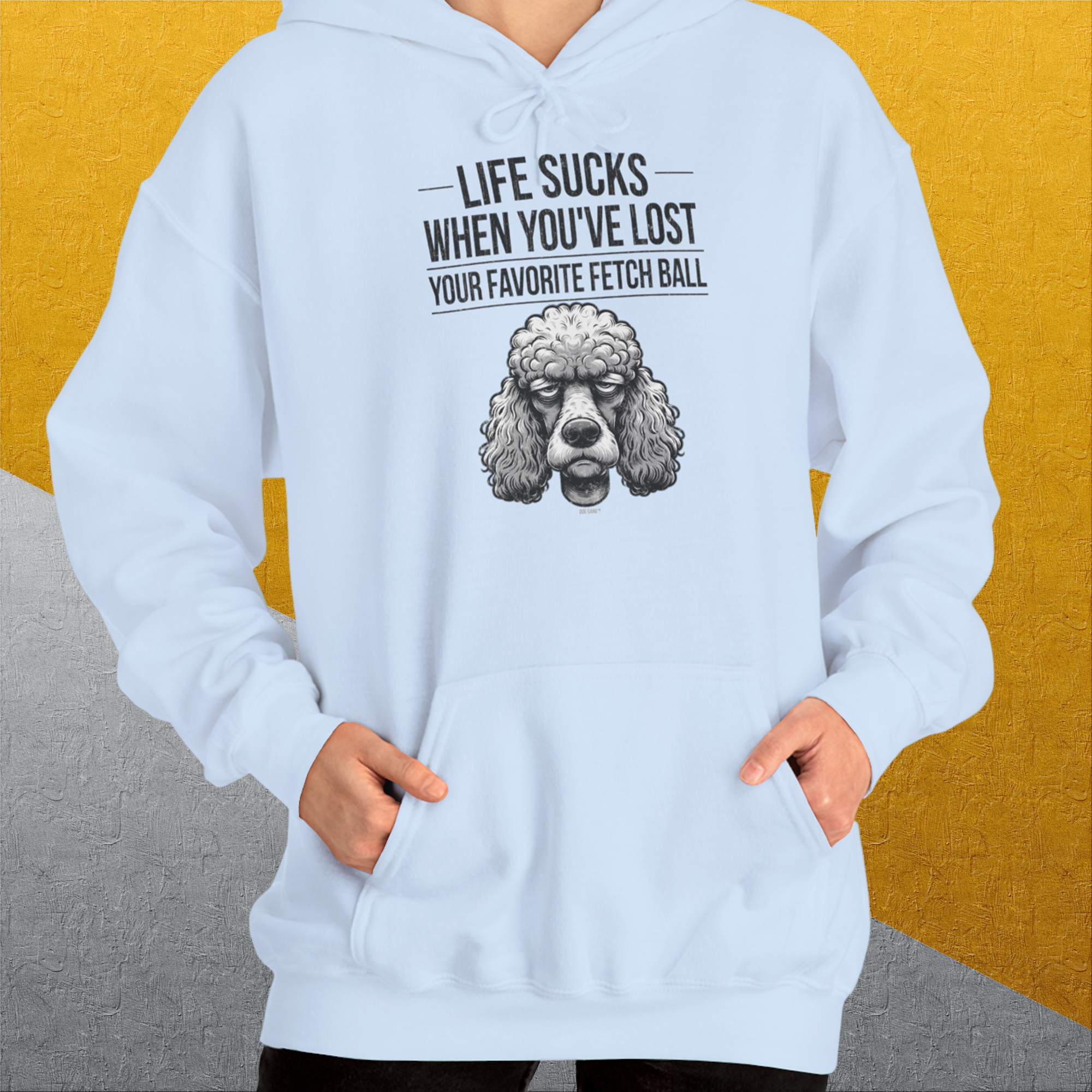 Life Sucks When You&#39;ve Lost Your Favorite Fetch Ball, Volume 7, Unisex Hoodie-originelles und lustiges Hundeshirt, Design by Dog Gang