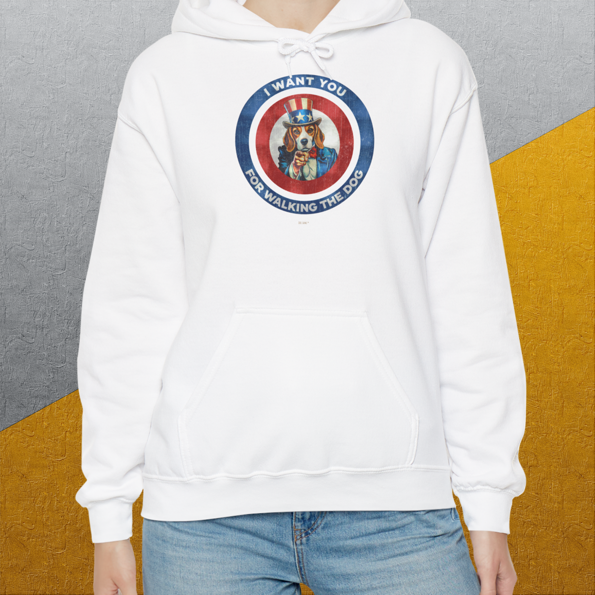 I Want You For Walking The Dog, Volume 1, Unisex Hoodie-, a fun and stylish design for dog lovers from Dog Gang