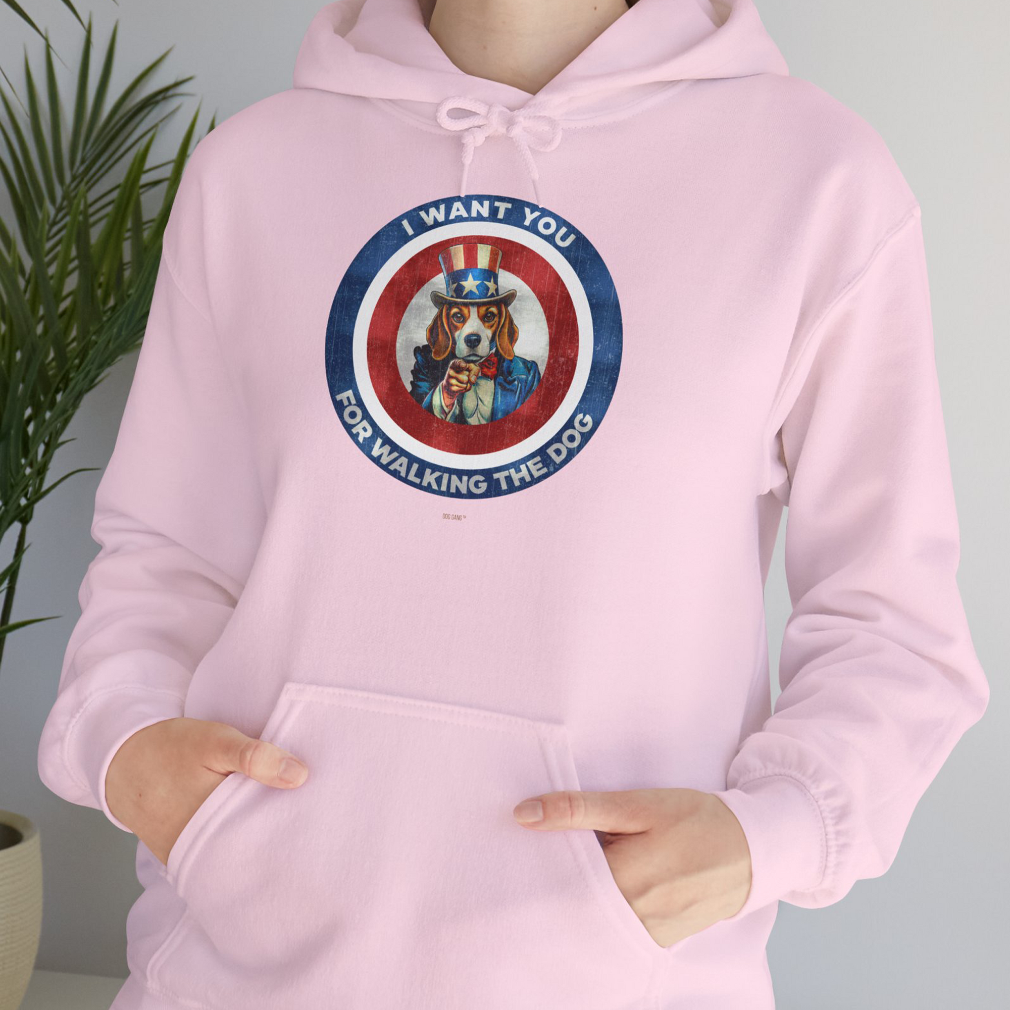 I Want You For Walking The Dog, Volume 1, Unisex Hoodie-. A perfect gift for dog lovers and dog owners. Design by Dog Gang