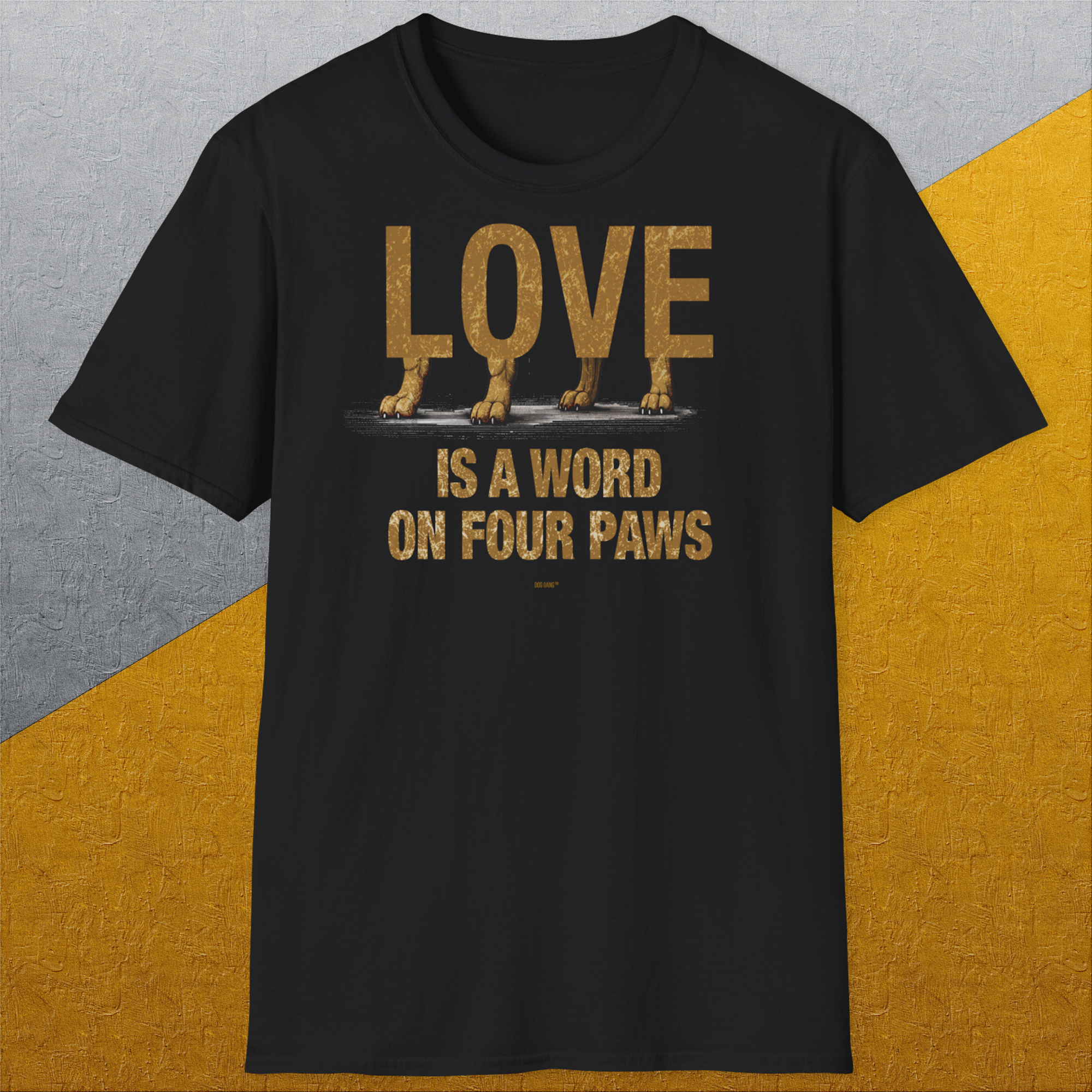 Love Is A Word On Four Paws, Volume 2, Unisex T-Shirt-, a cool and stylish design with a funny saying from Dog Gang