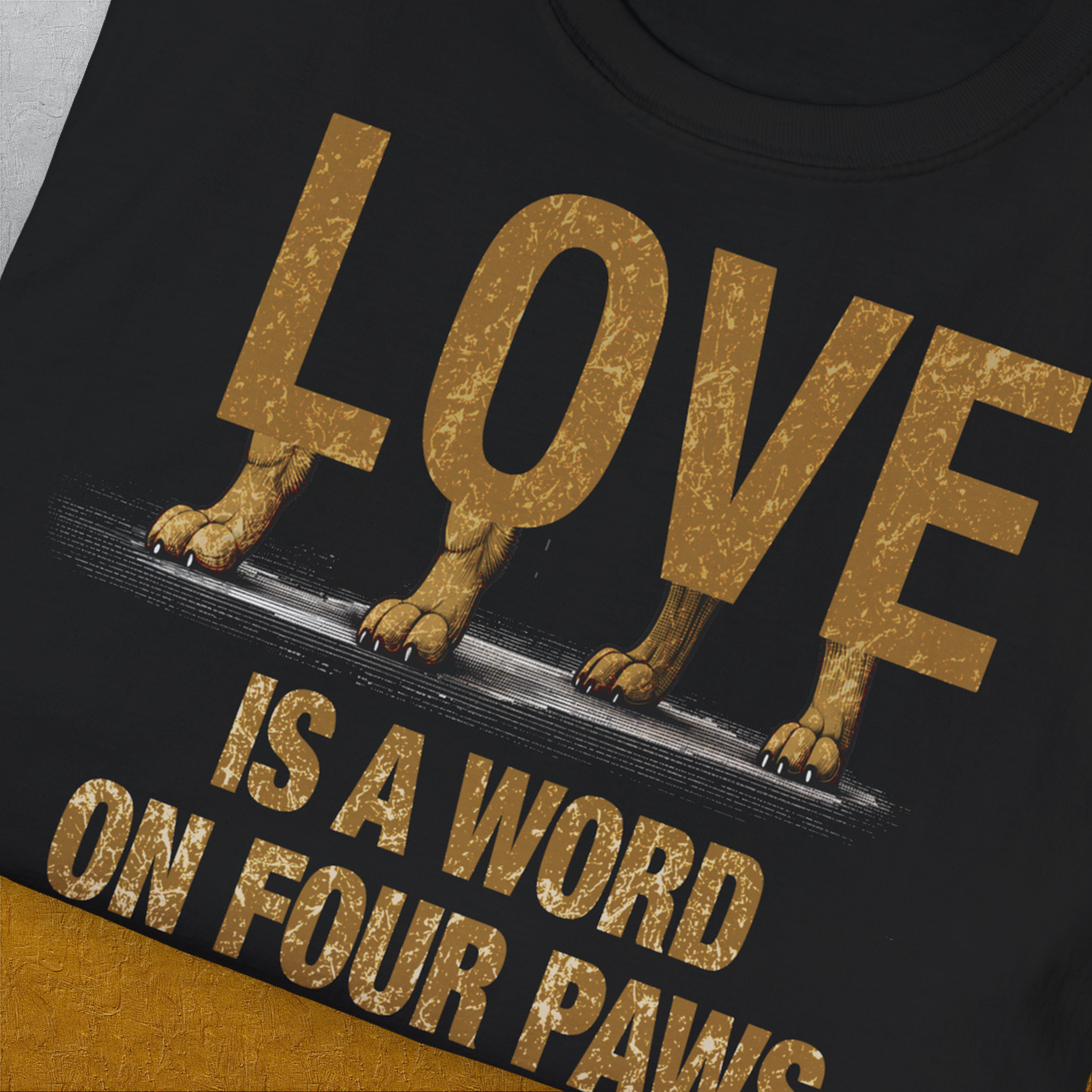 Love Is A Word On Four Paws, Volume 2, Unisex T-Shirt-. A dog-themed Design from Dog Gang