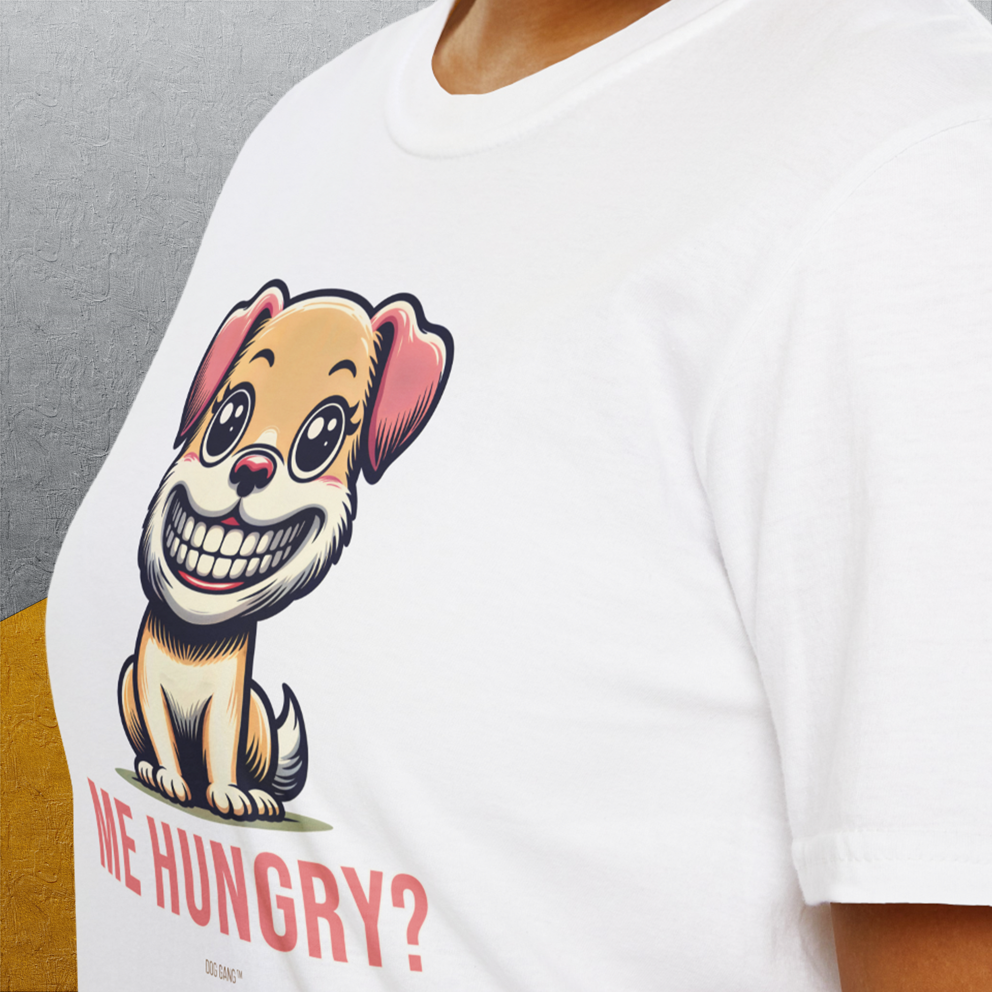 Me Hungry? Volume 1, Unisex T-Shirt-. A perfect gift for dog lovers and dog owners. Design by Dog Gang