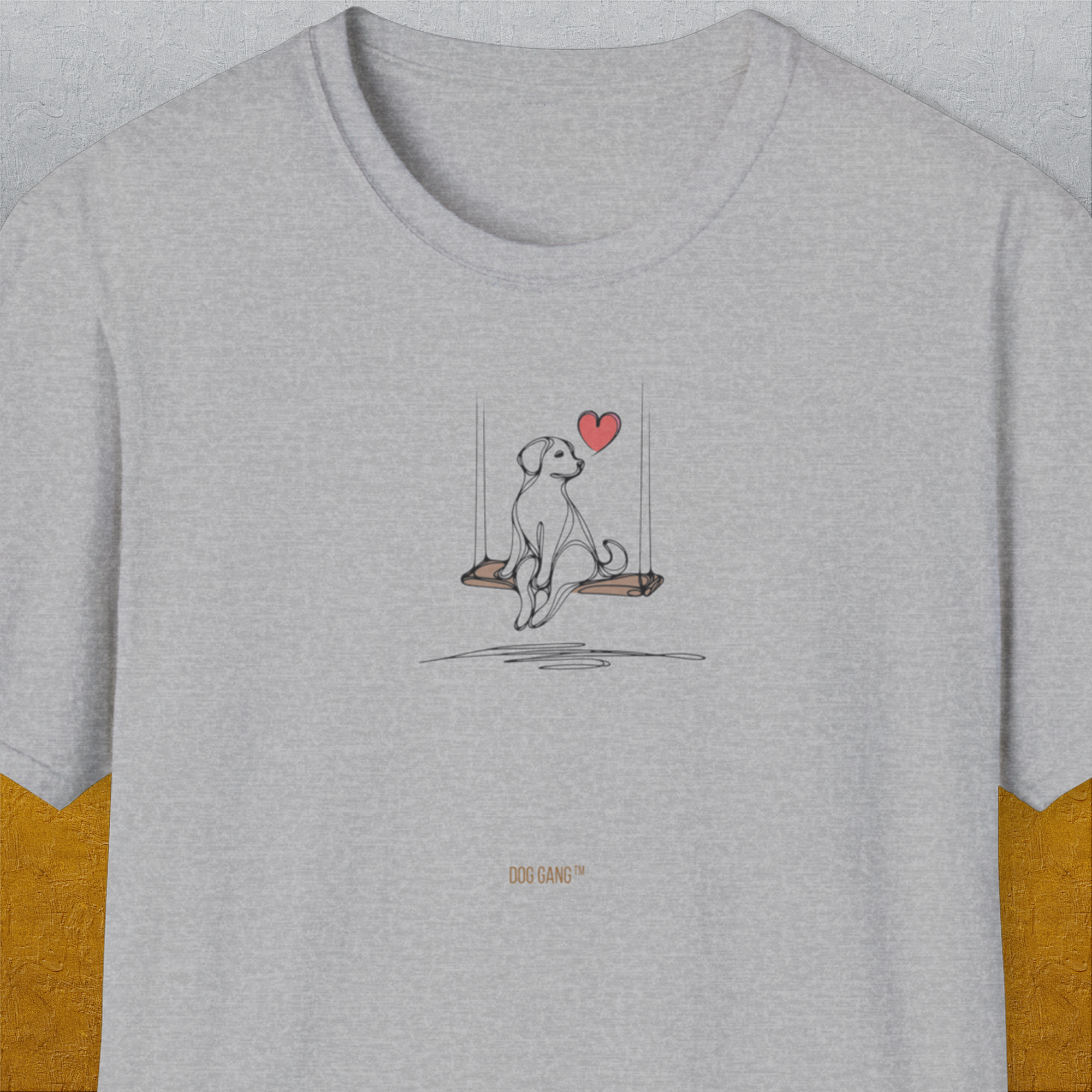 The Dog Gang Minimalistic Series I, Volume 1, Unisex T-Shirt-Sport Grey-Design made by Dog Gang