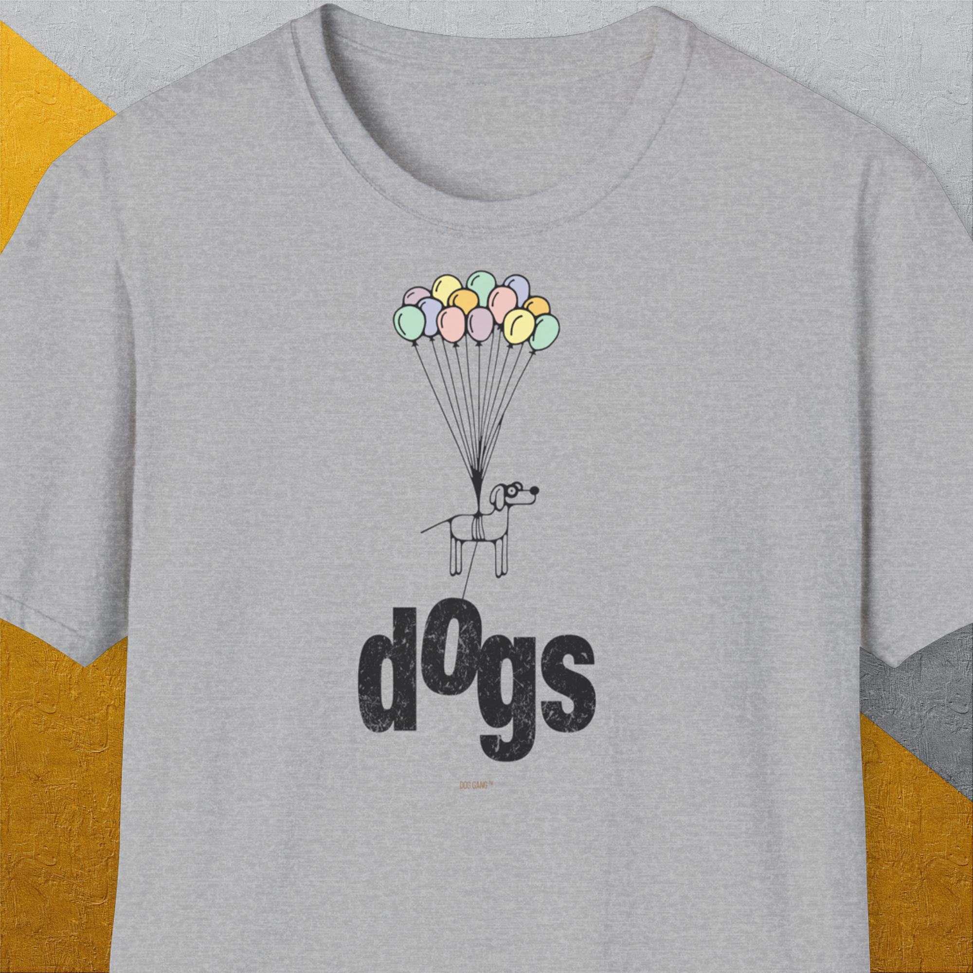 The Dog Gang Minimalistic Series II, Volume 1, Unisex T-Shirt-Sport Grey-cooles Tee mit lustigem Spruch für Hundefreunde, Design by Dog Gang