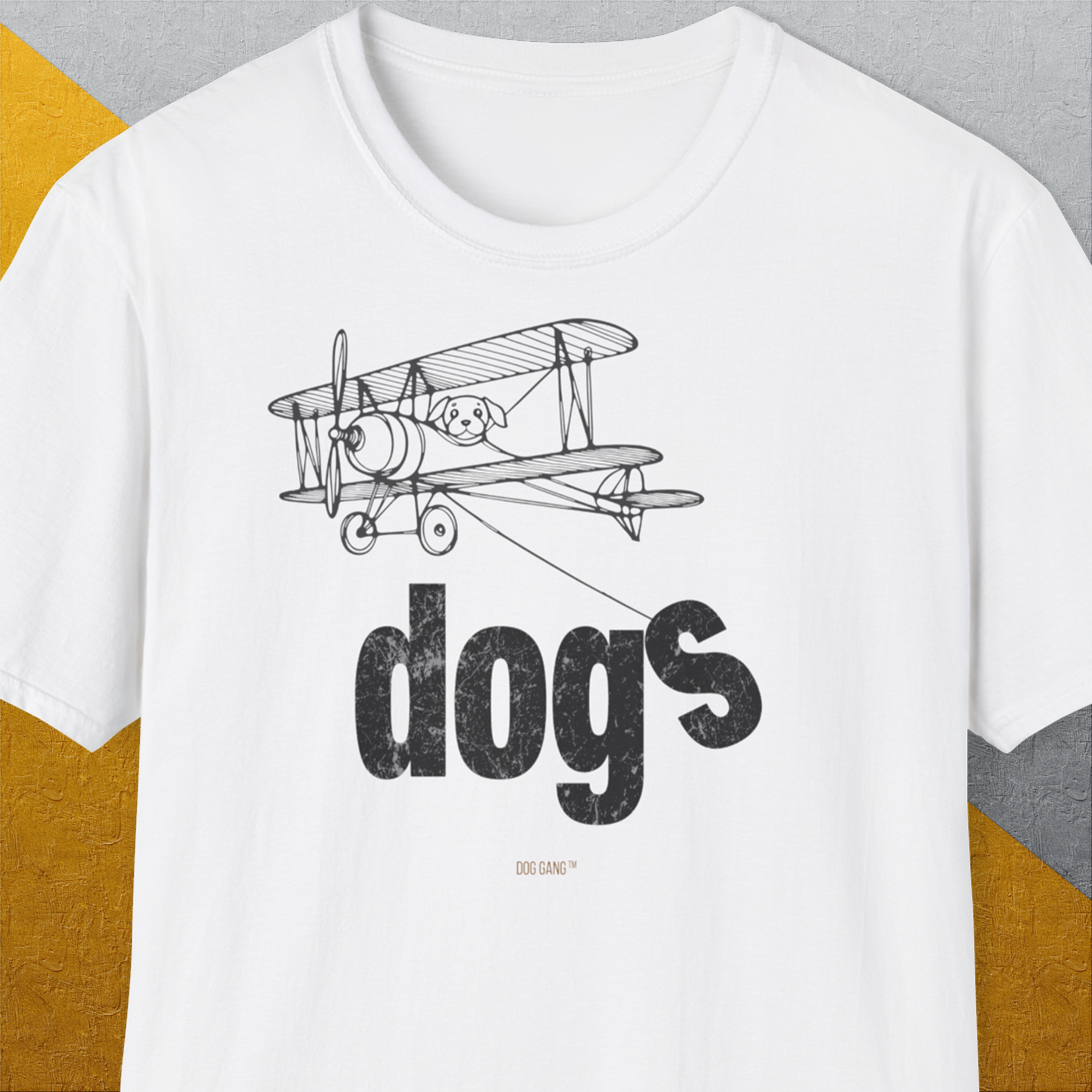 The Dog Gang Minimalistic Series II, Volume 4, Unisex T-Shirt-White, a cool and stylish design with a funny saying from Dog Gang