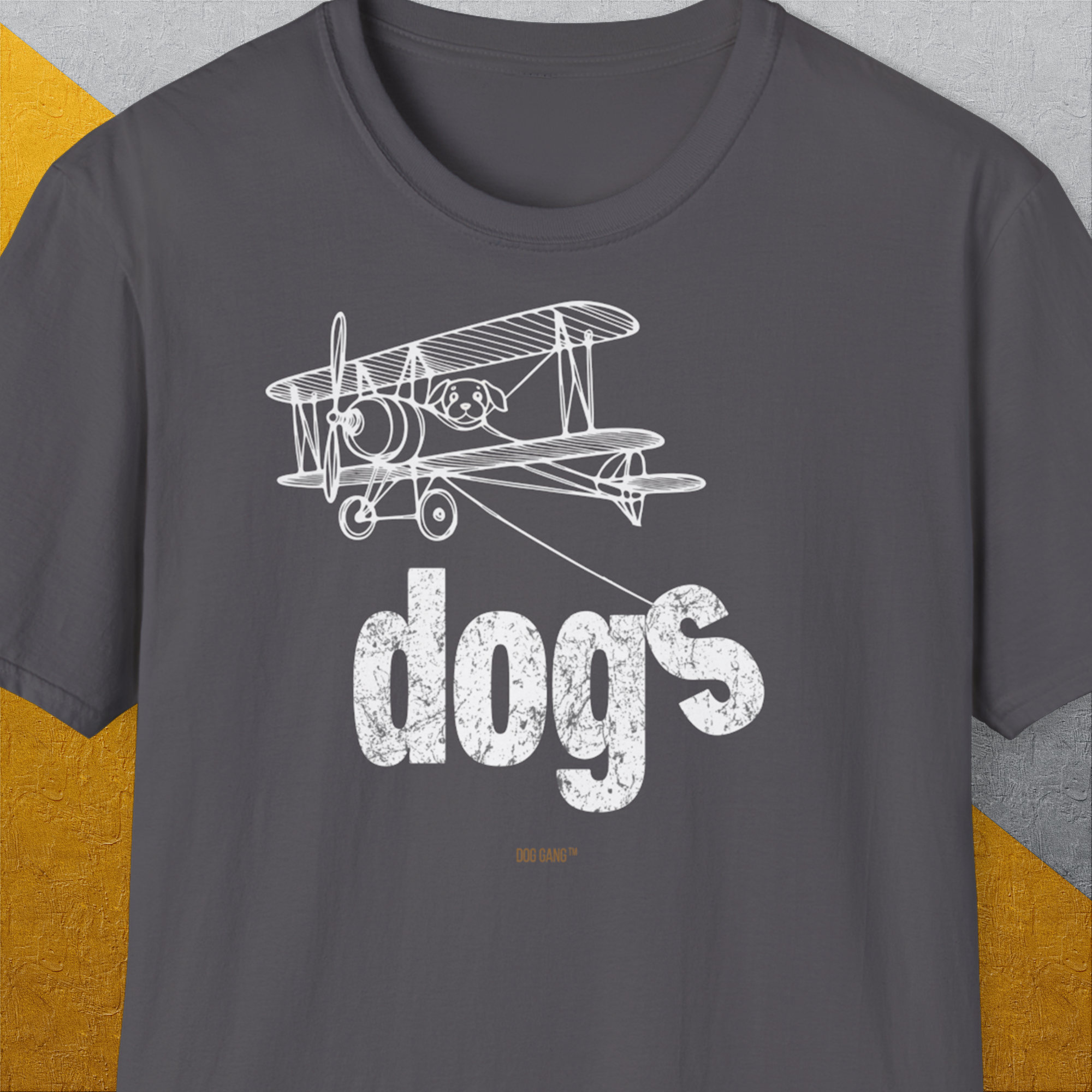 The Dog Gang Minimalistic Series II, Volume 4, Unisex T-Shirt-Charcoal-Design made by Dog Gang