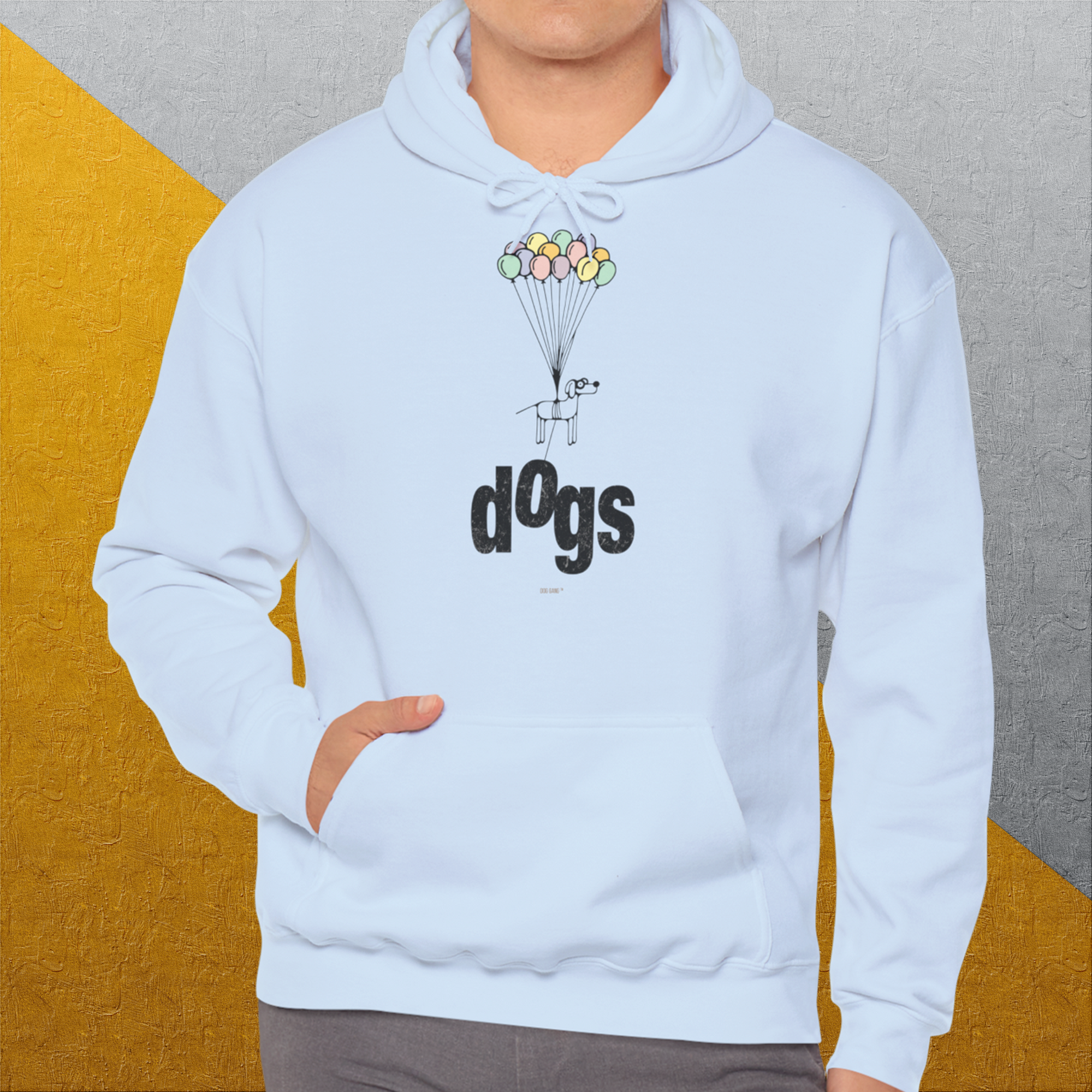 The Dog Gang Minimalistic Series II, Volume 1, Unisex Hoodie-a minimalistic Shirtdesign for dog lovers by Dog Gang