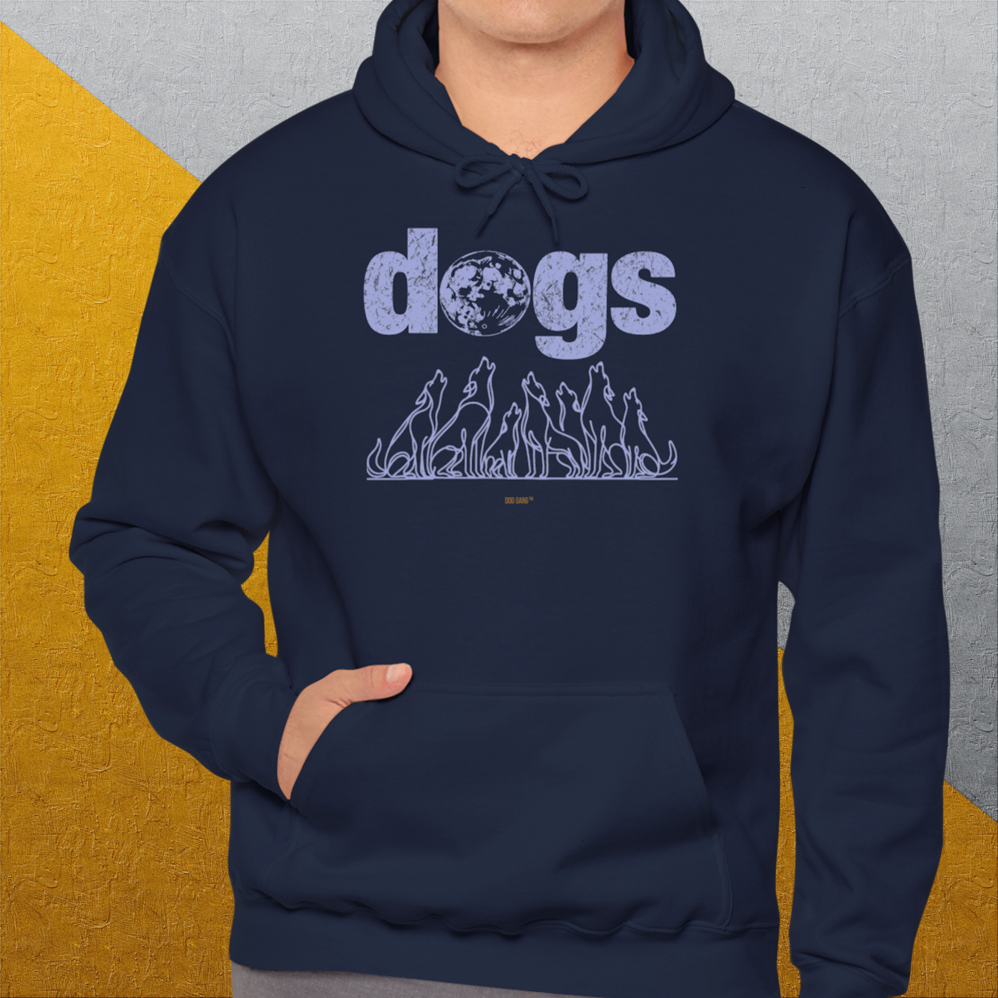 The Dog Gang Minimalistic Series II, Volume 3, Unisex Hoodie-a minimalistic Shirtdesign by Dog Gang of Switzerland