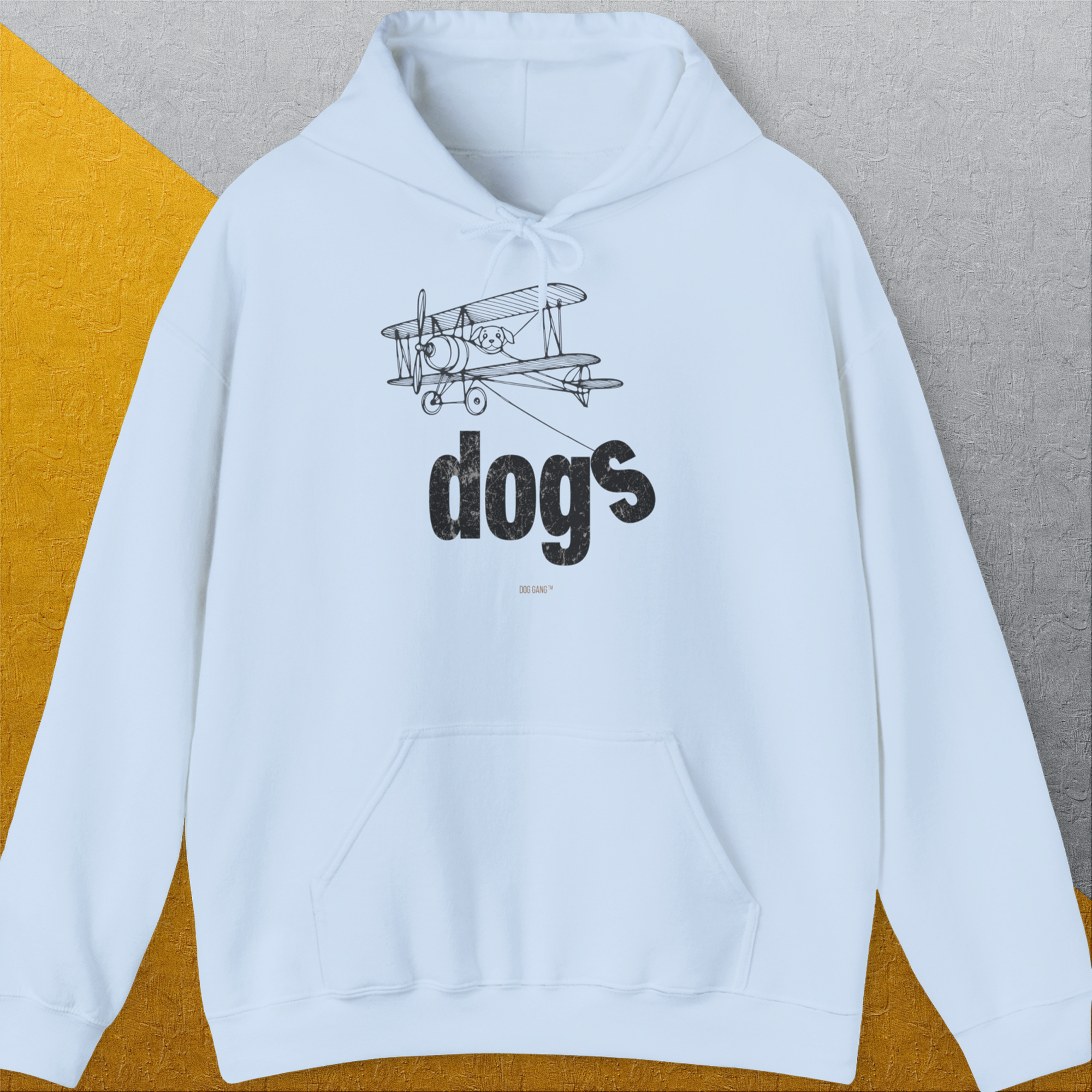 The Dog Gang Minimalistic Series II, Volume 4, Unisex Hoodie-Light Blue, a cool and stylish design with a funny saying from Dog Gang