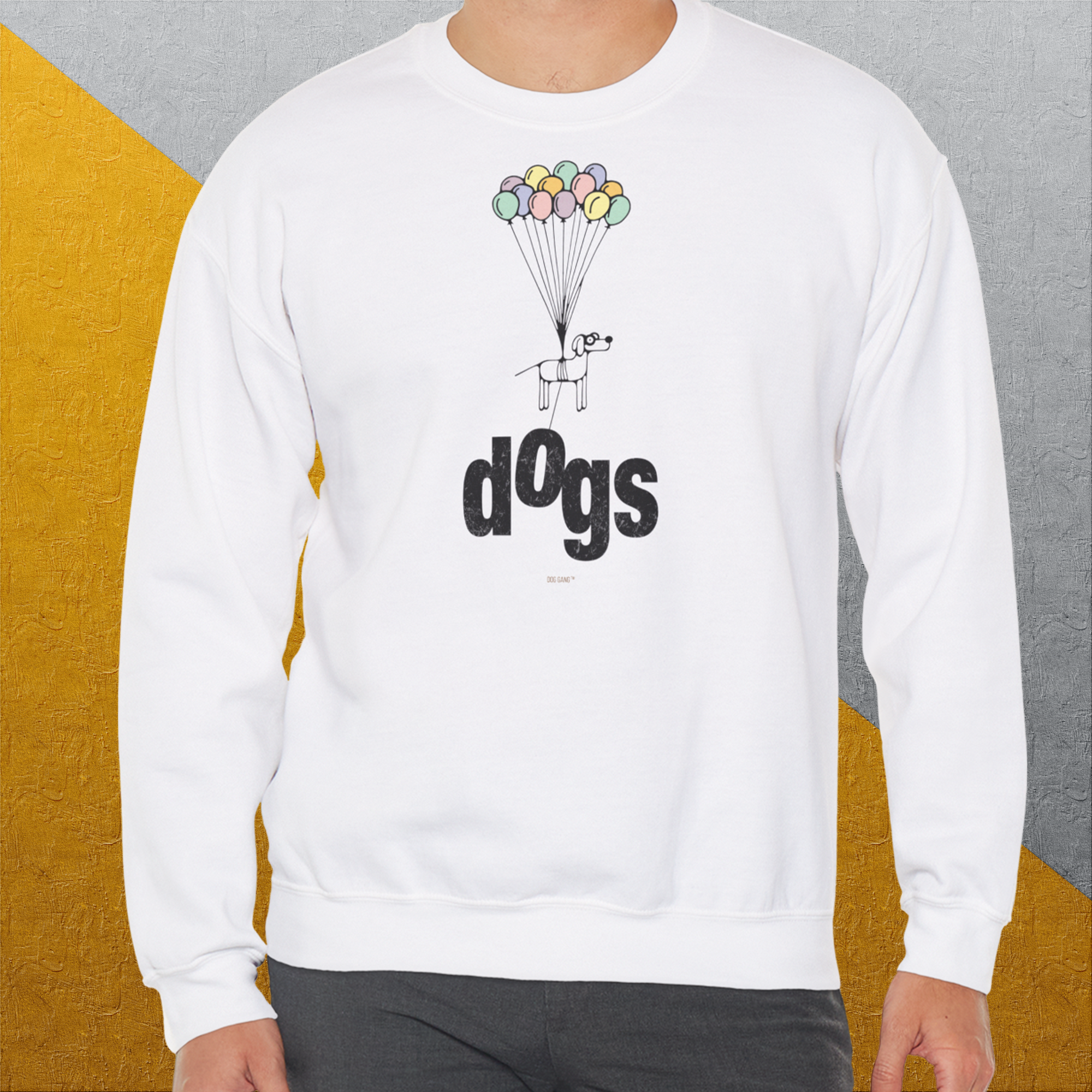 The Dog Gang Minimalistic Series II, Volume 1, Unisex Sweatshirt-a minimalistic Shirtdesign by Dog Gang of Switzerland