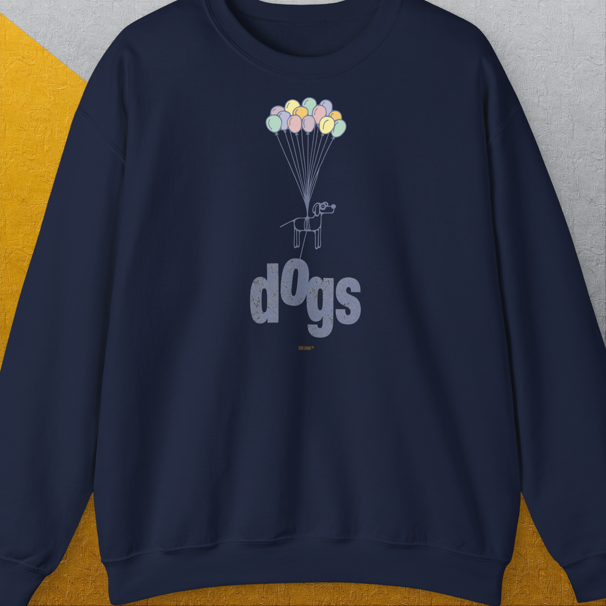 The Dog Gang Minimalistic Series II, Volume 1, Unisex Sweatshirt-Navy-für in- und outdoor, lustiger Spruch für Hundeliebhaber, Design by Dog Gang